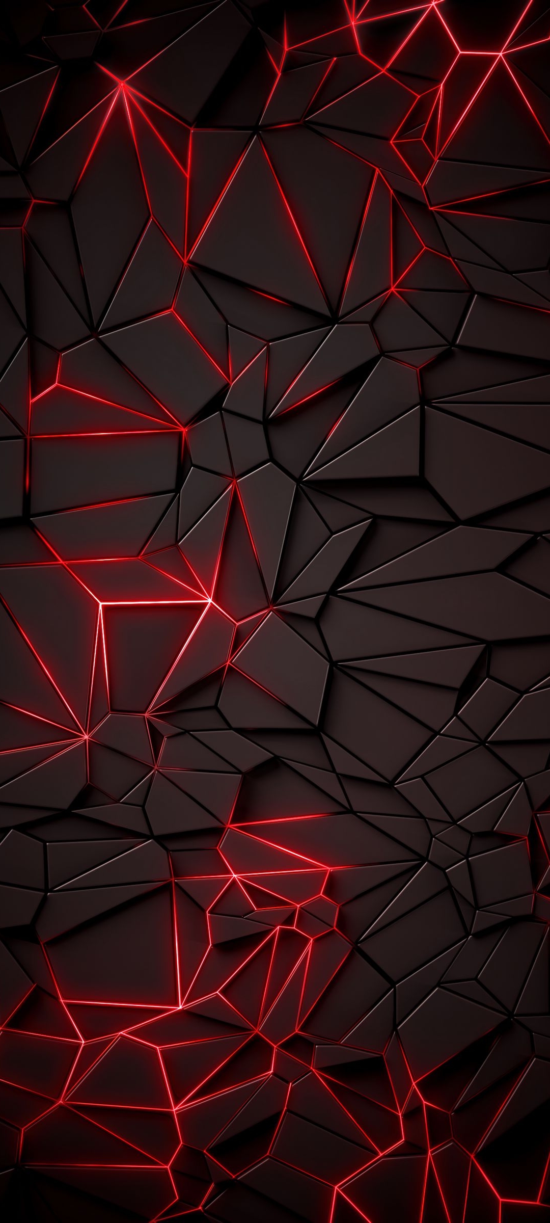 Wallpaper Light, Triangle, Art, Red