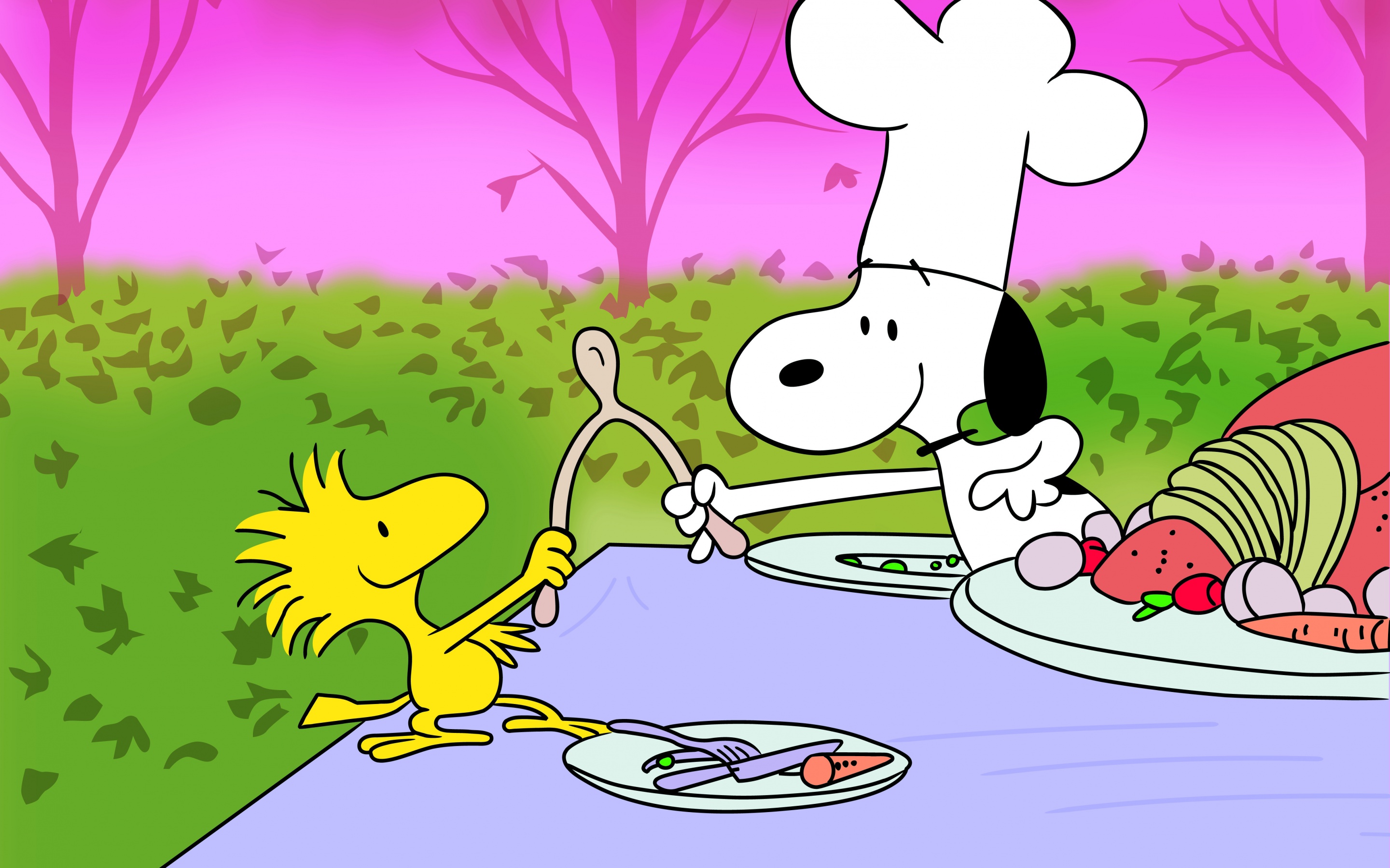 Snoopy Wallpaper 4K, Thanksgiving, 5K