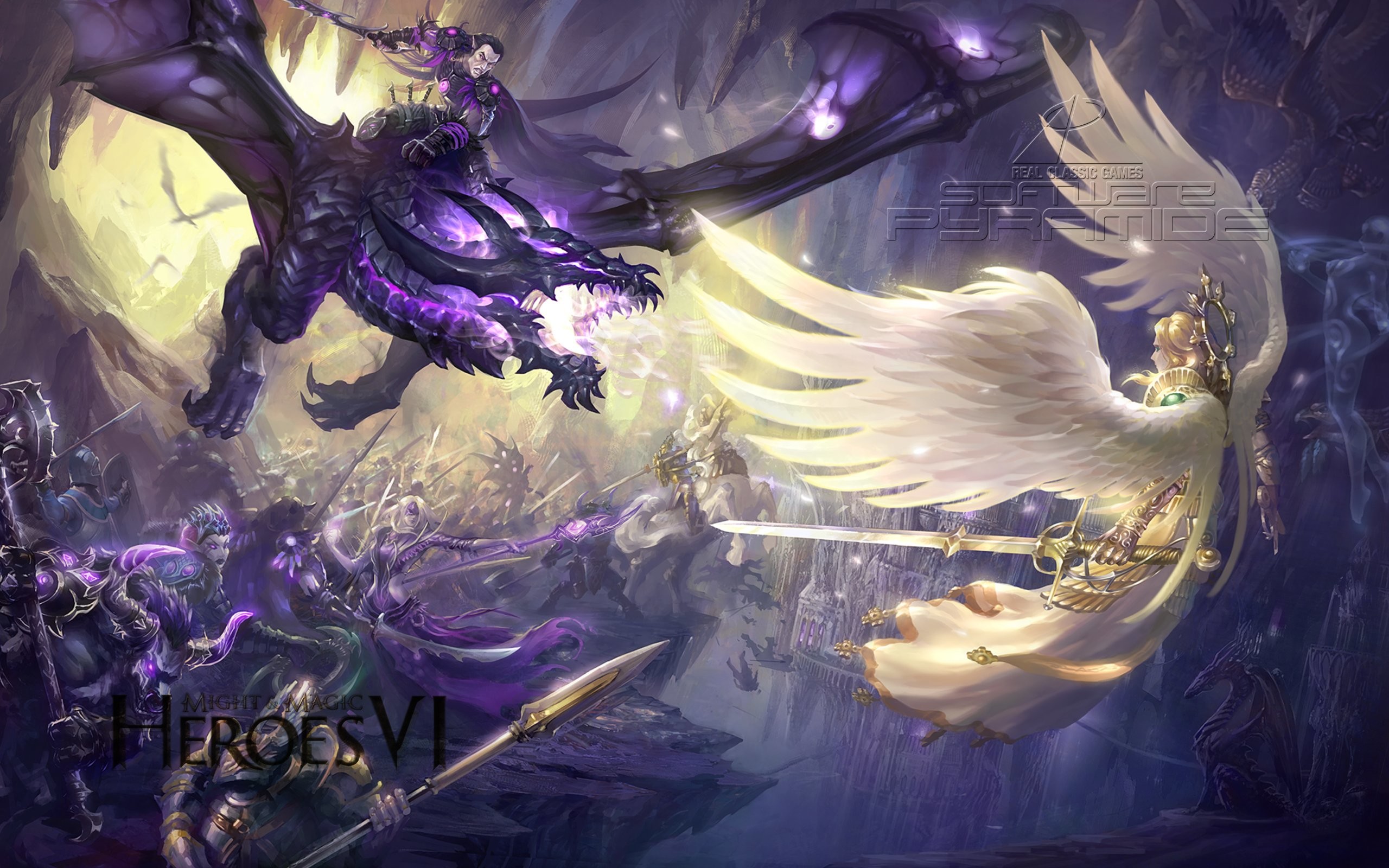 Purple Dragon Wallpaper