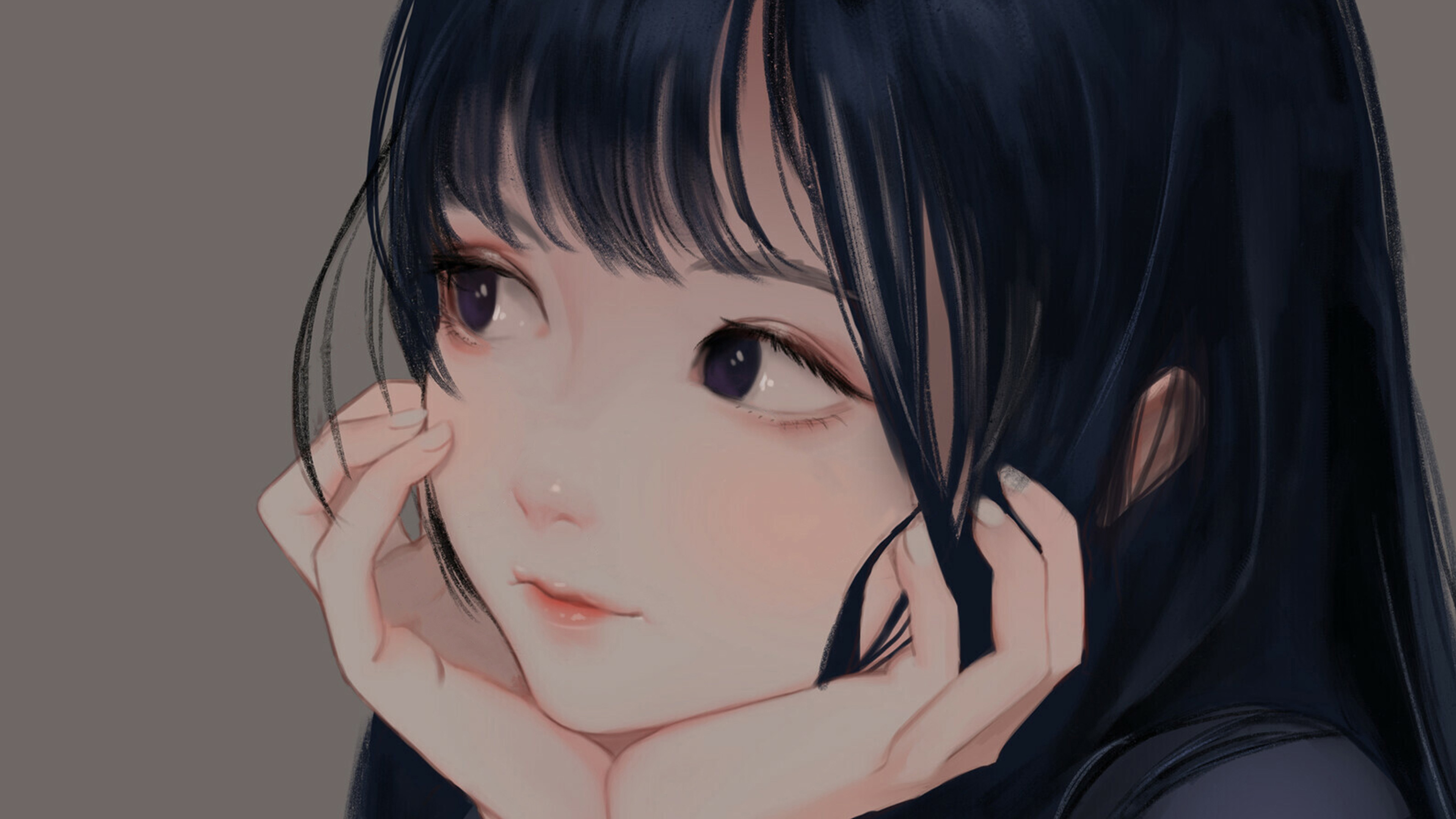 Art Girl Face Smile Cute Anime