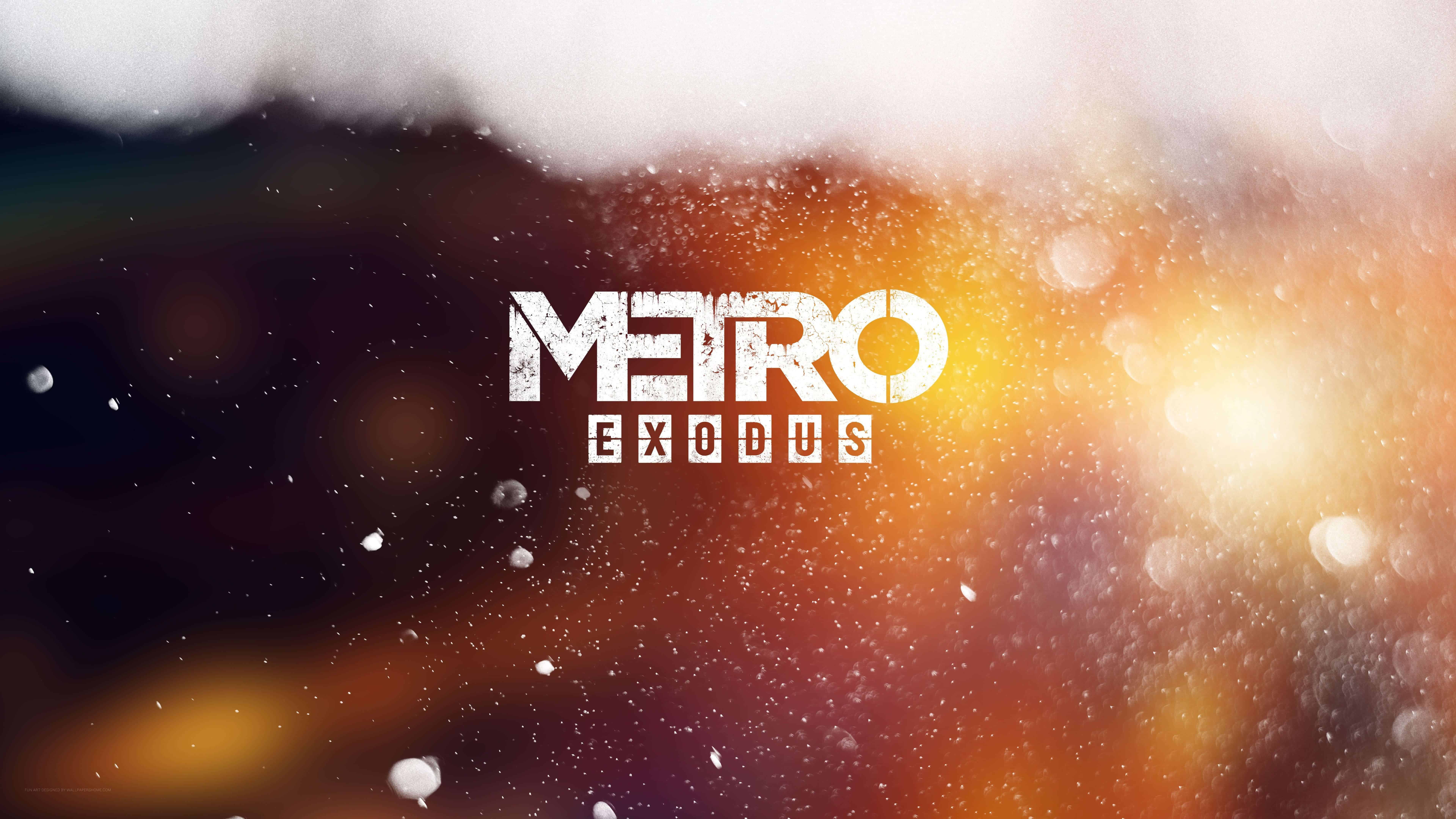 Metro Exodus Logo UHD 8K Wallpaper