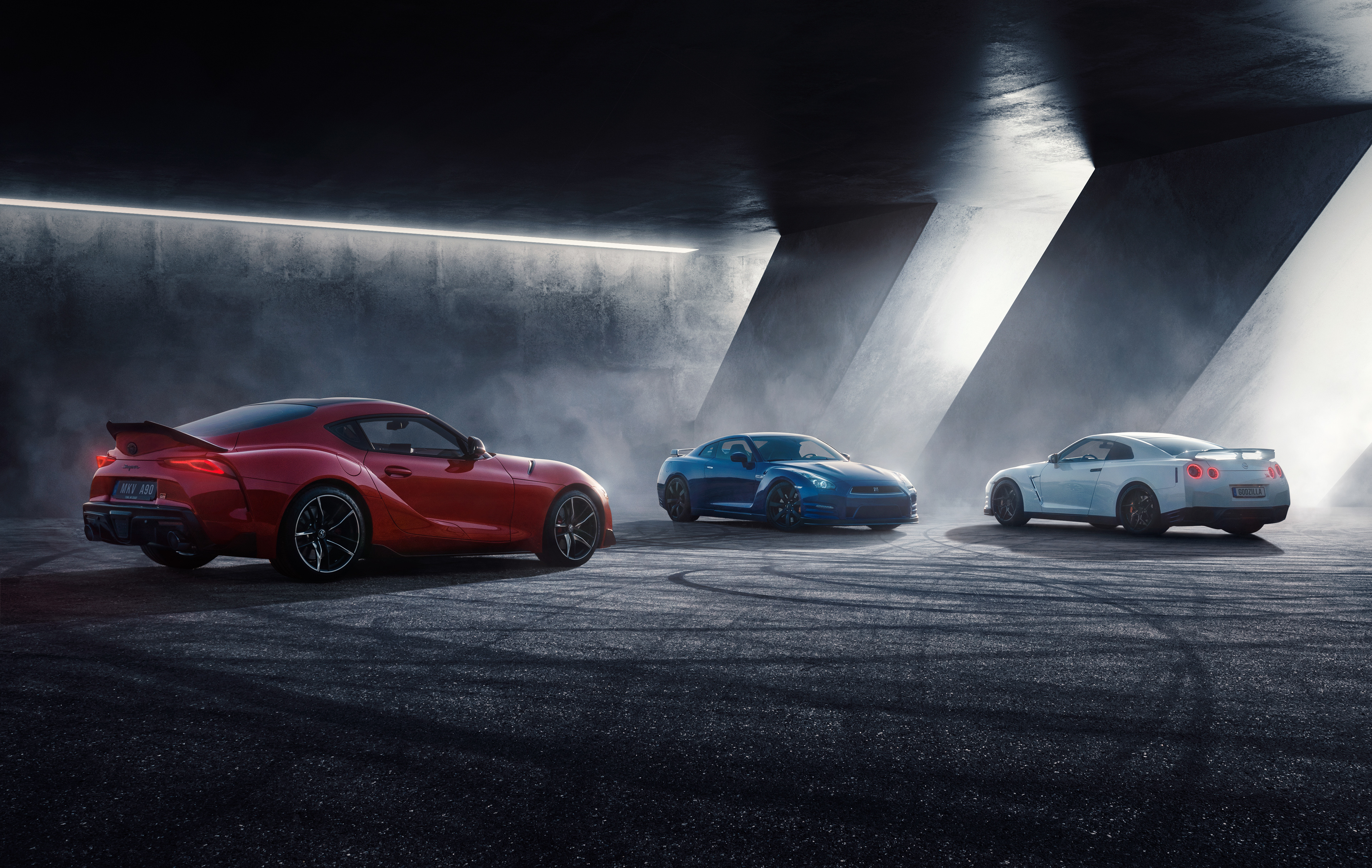 Toyota Supra And Nissan Gtr Wallpaper