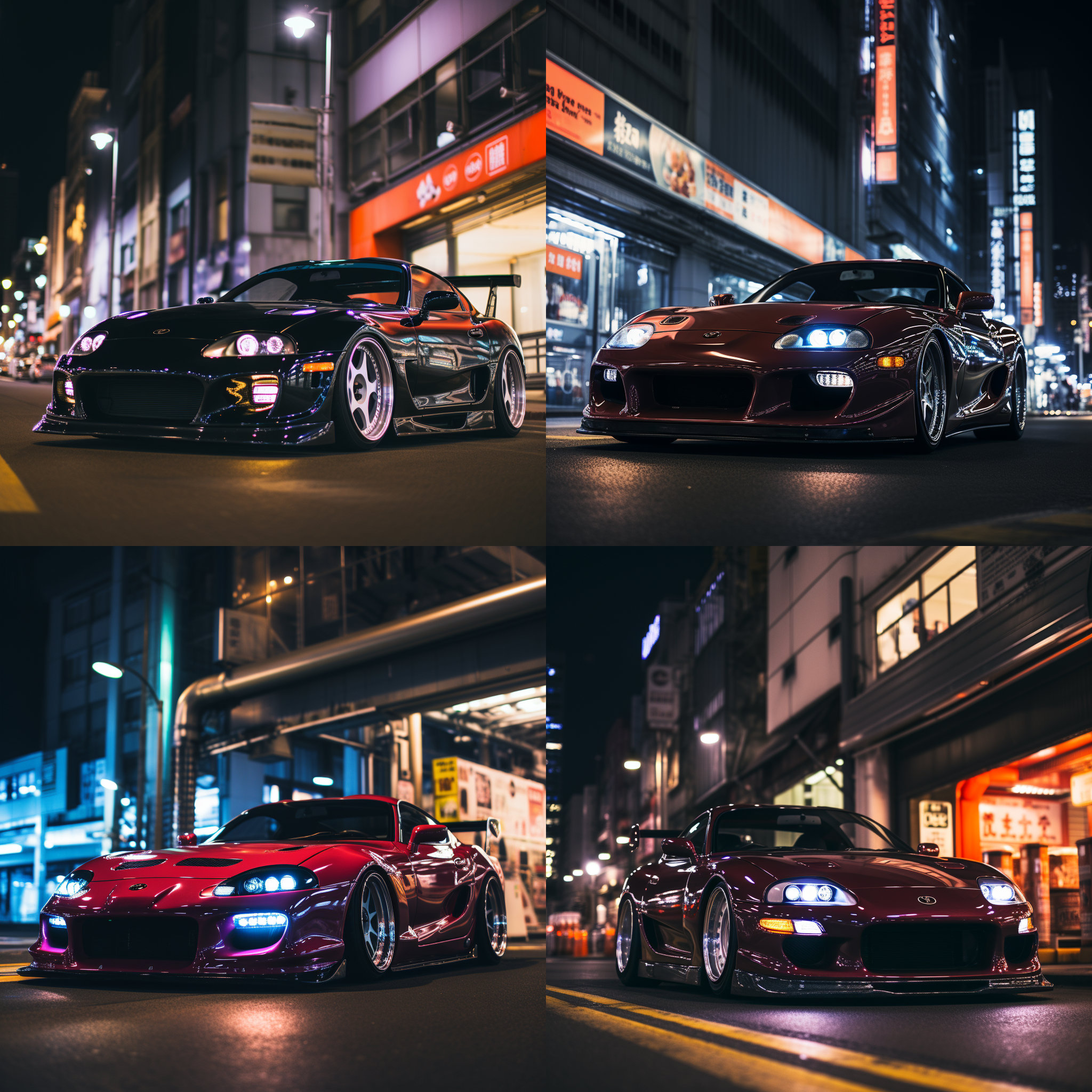 Toyota Mk. IV Supra in Nighttime Japan