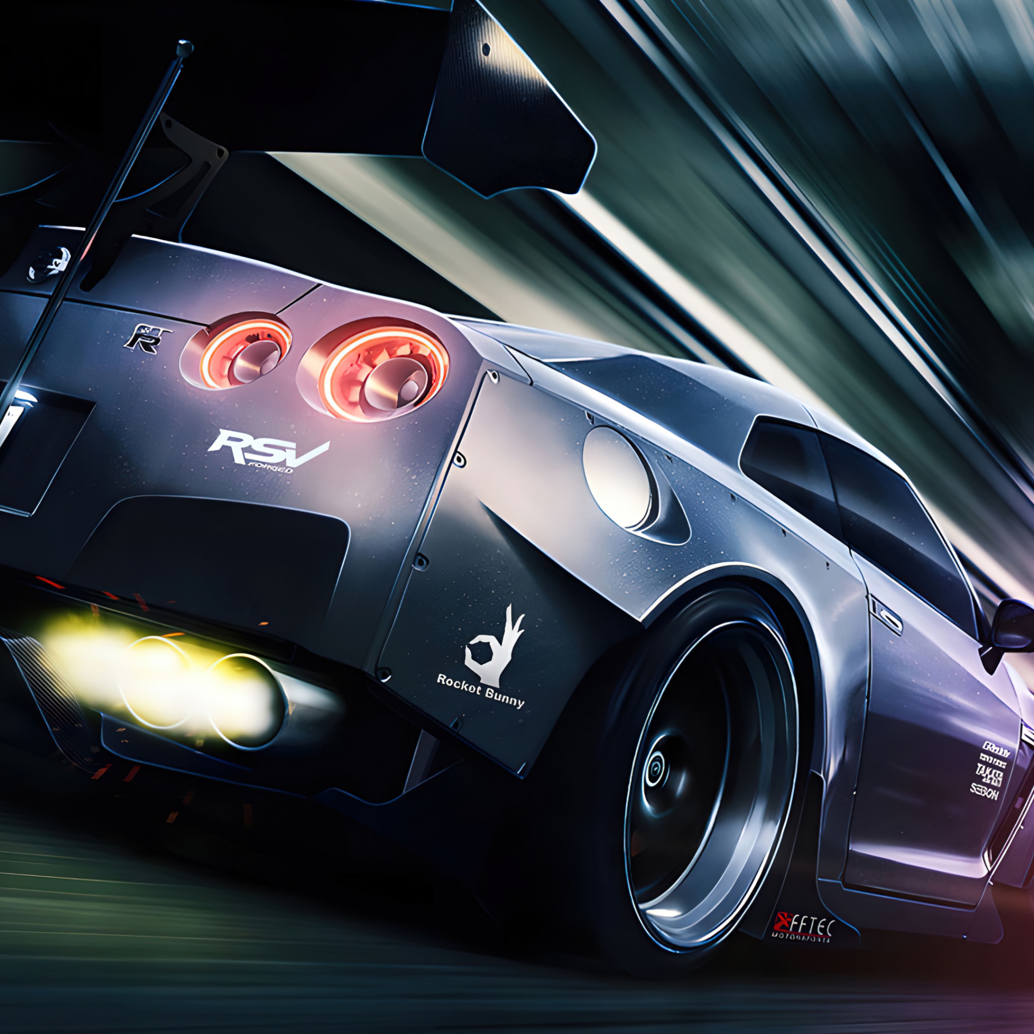 Nissan GT R R35 Wallpaper 4K, AI Art
