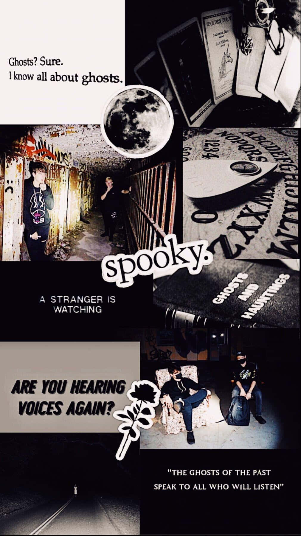 Sam And Colby Black And White Wallpaper