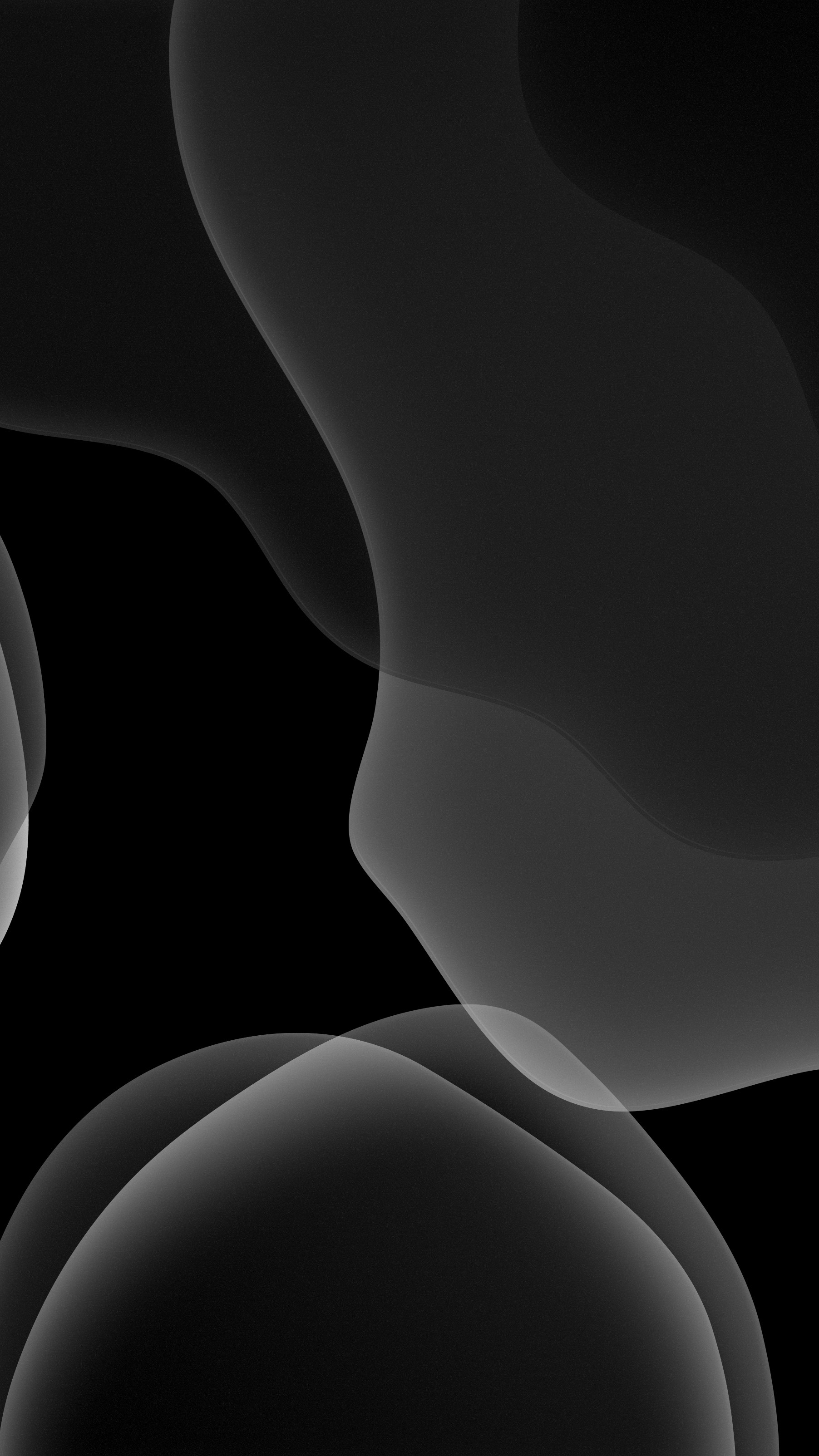 Wallpaper IOS 13, Light On Dark Color