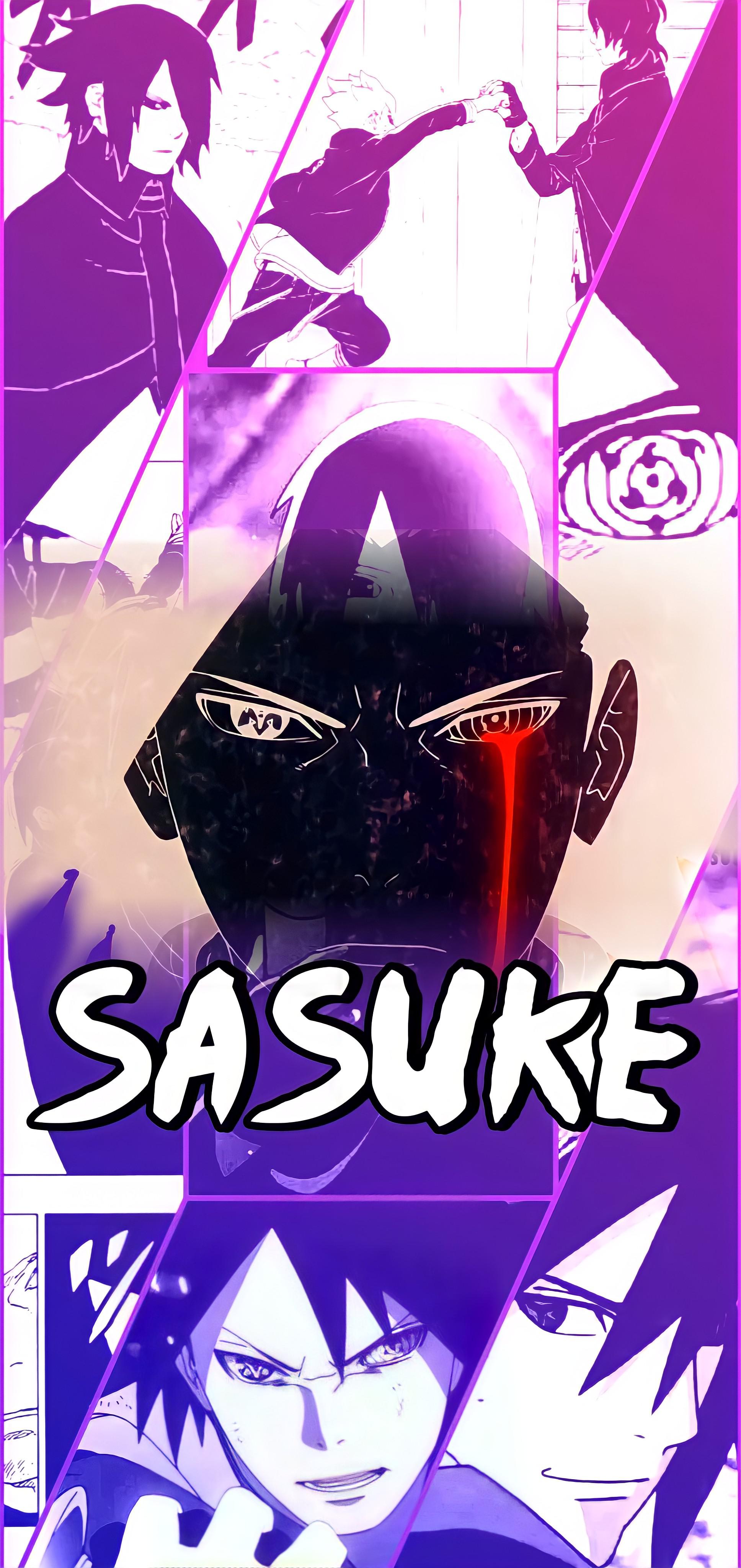 Naruto and Sasuke Wallpaper with and w