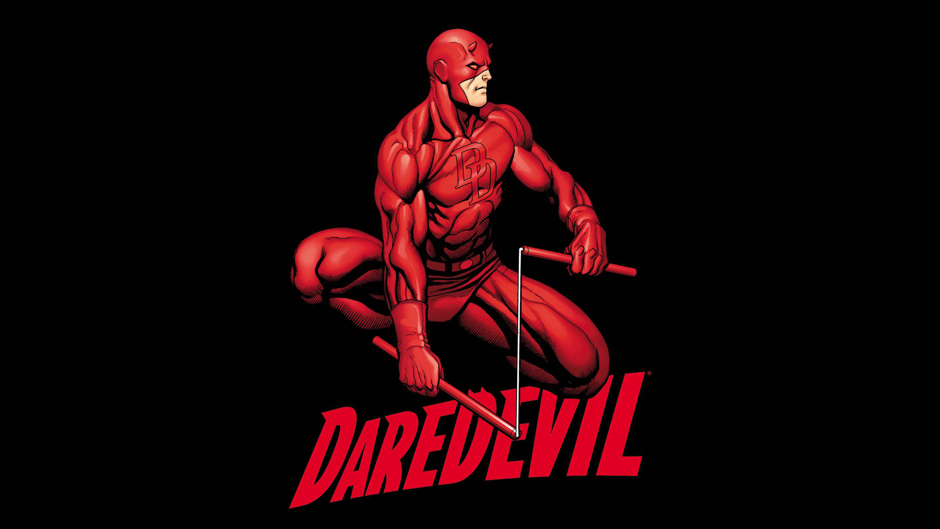 Wallpaper superhero, marvel, comic, comics, Daredevil for mobile and desktop, section минимализм, resolution 1920x1080