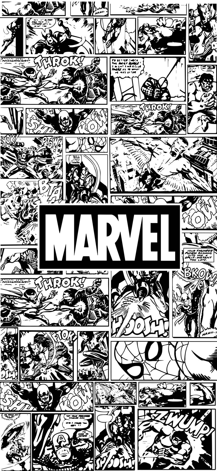 AMOLED Android Marvel Comics Wallpaper