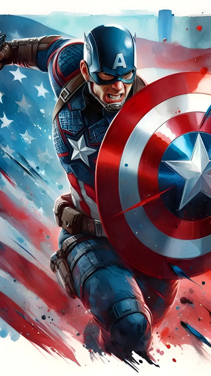 Marvel Captain America Phone Wallpaper