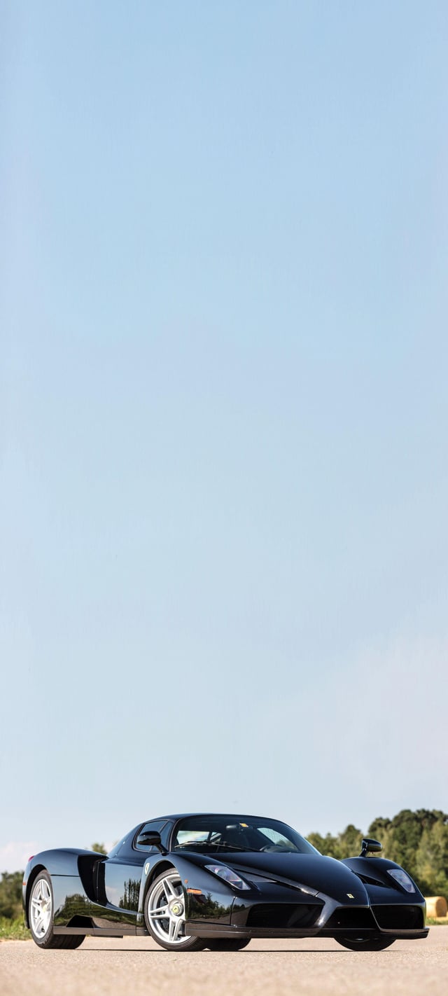 Black Ferrari Mobile wallpaper