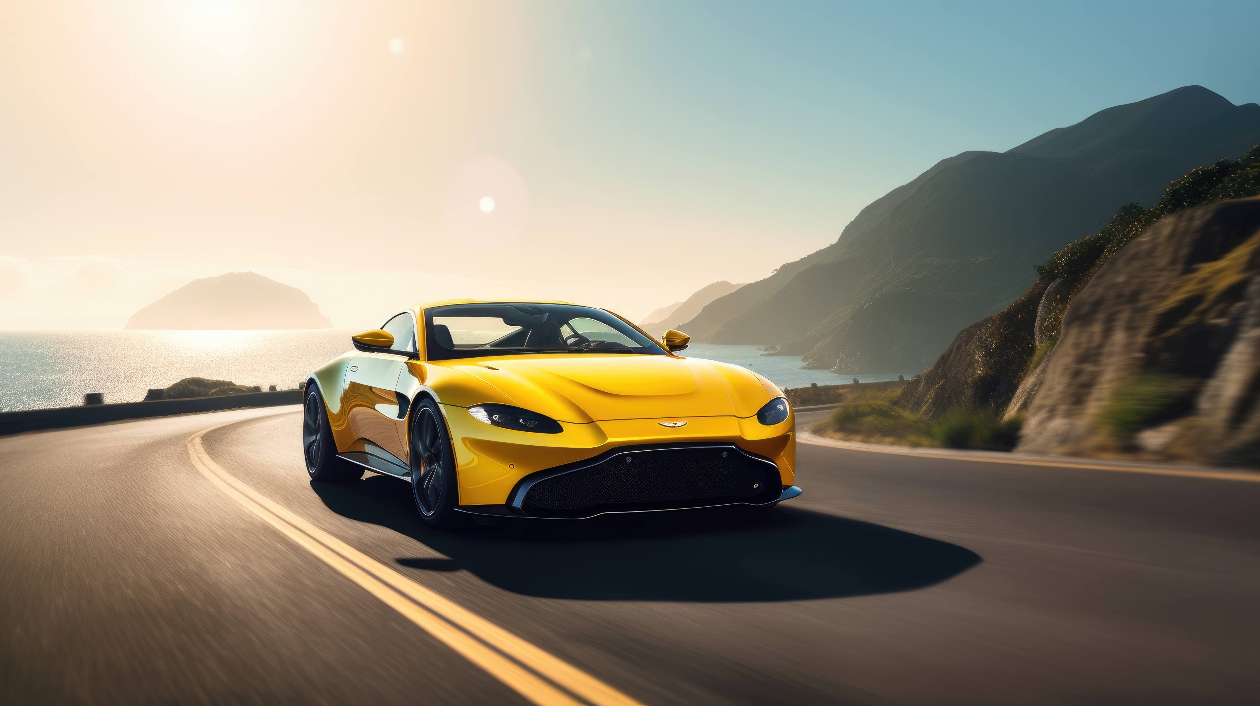 2022 Aston Martin Vantage, cruising