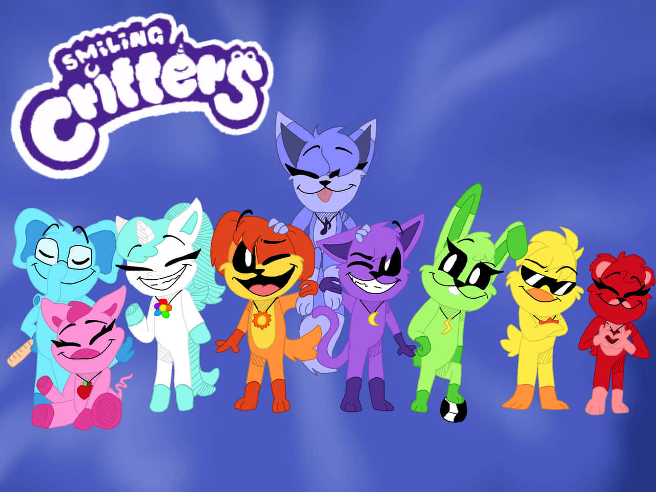 Smiling Critters Wallpaper