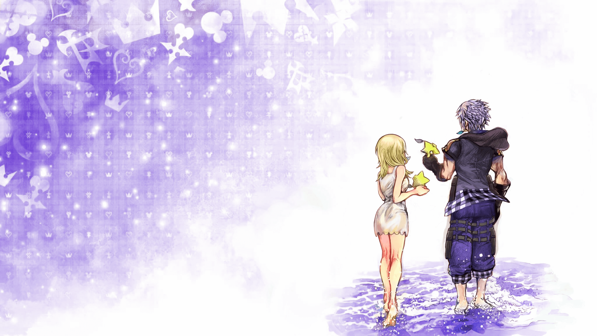 Edited Riku x Namine to have a white