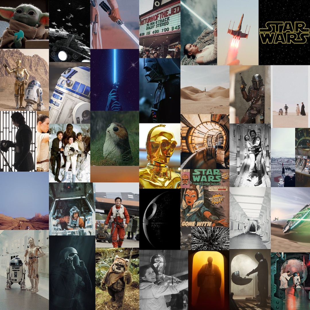 Star Wars Aesthetic Photo Wall Collage