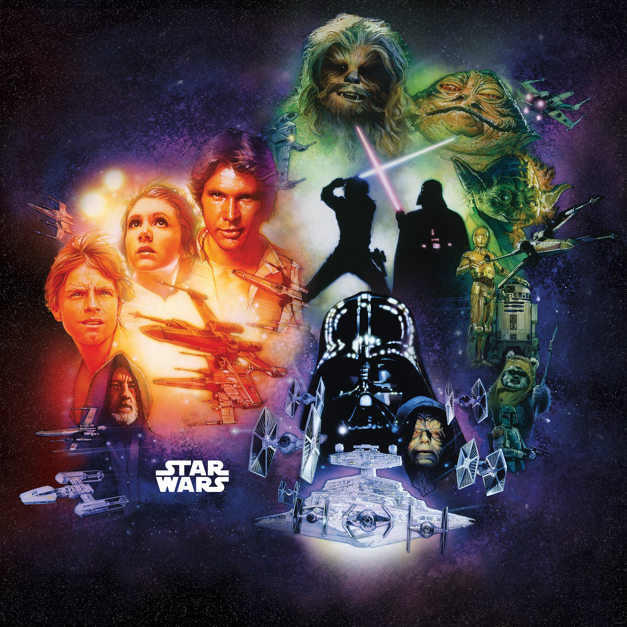 Star Wars Classic Poster Collage DX5
