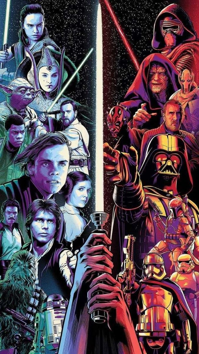 Star Wars Collage HD phone wallpaper