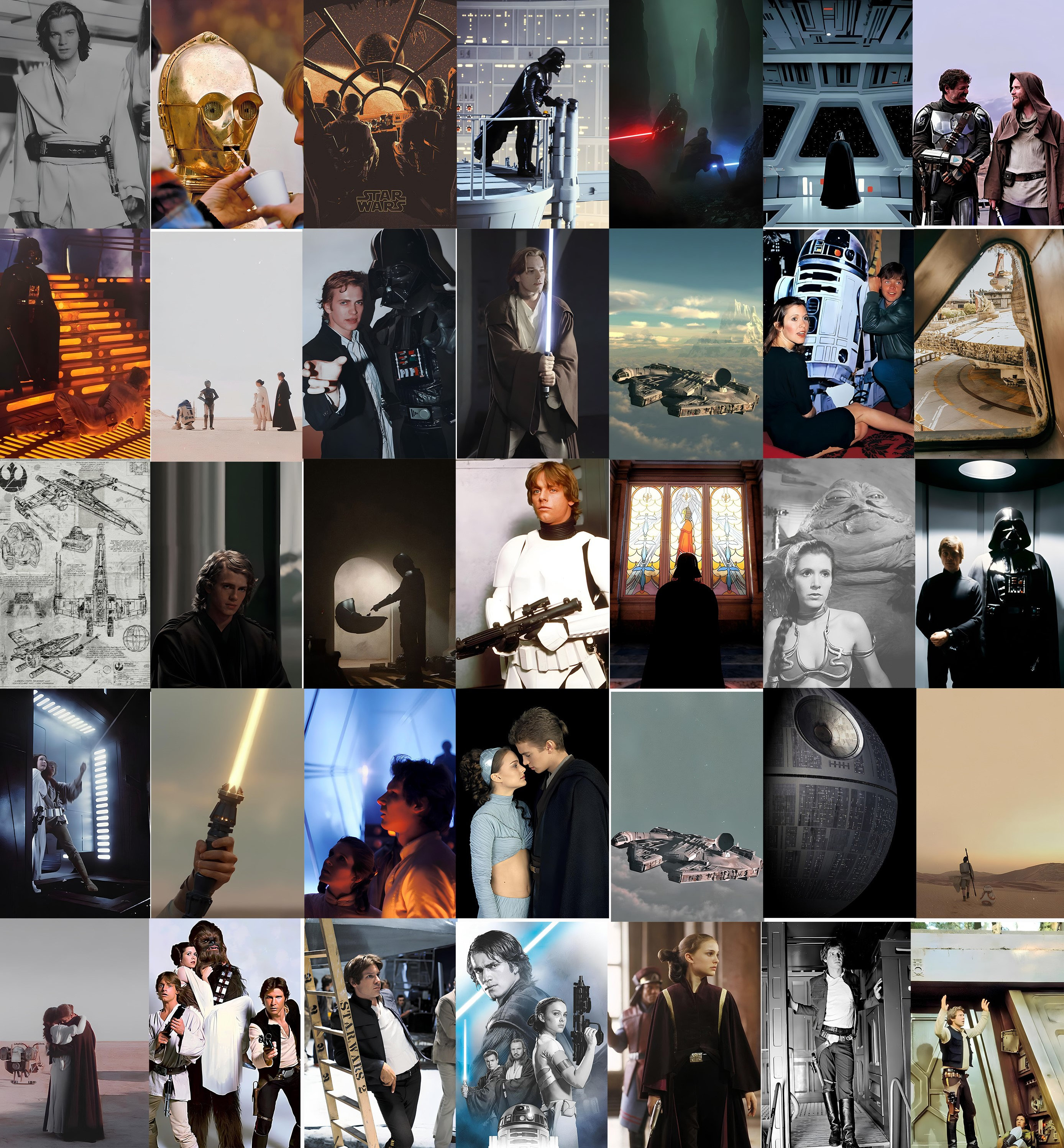 PCS Starwars Photo Collage Starwars