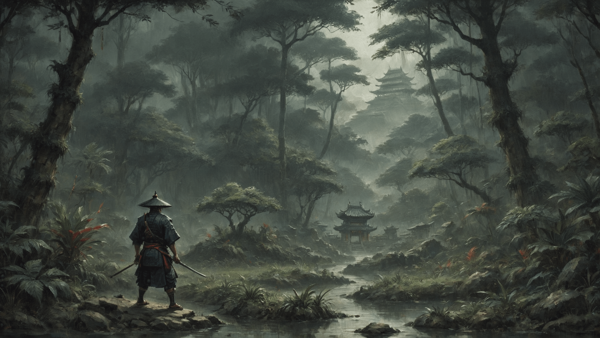 Lonely Samurai [1920 x 1080]