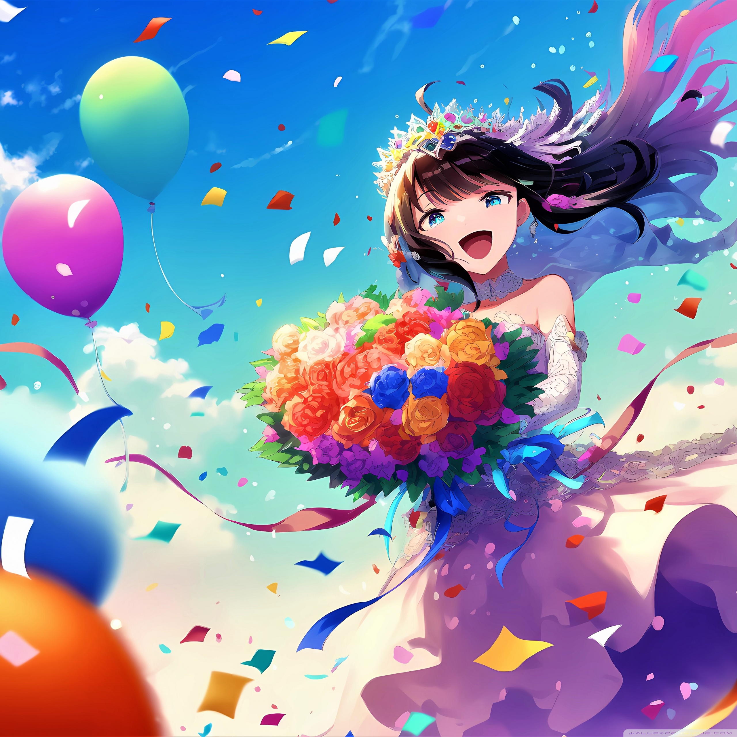 Happy Anime Ultra HD Desktop Background