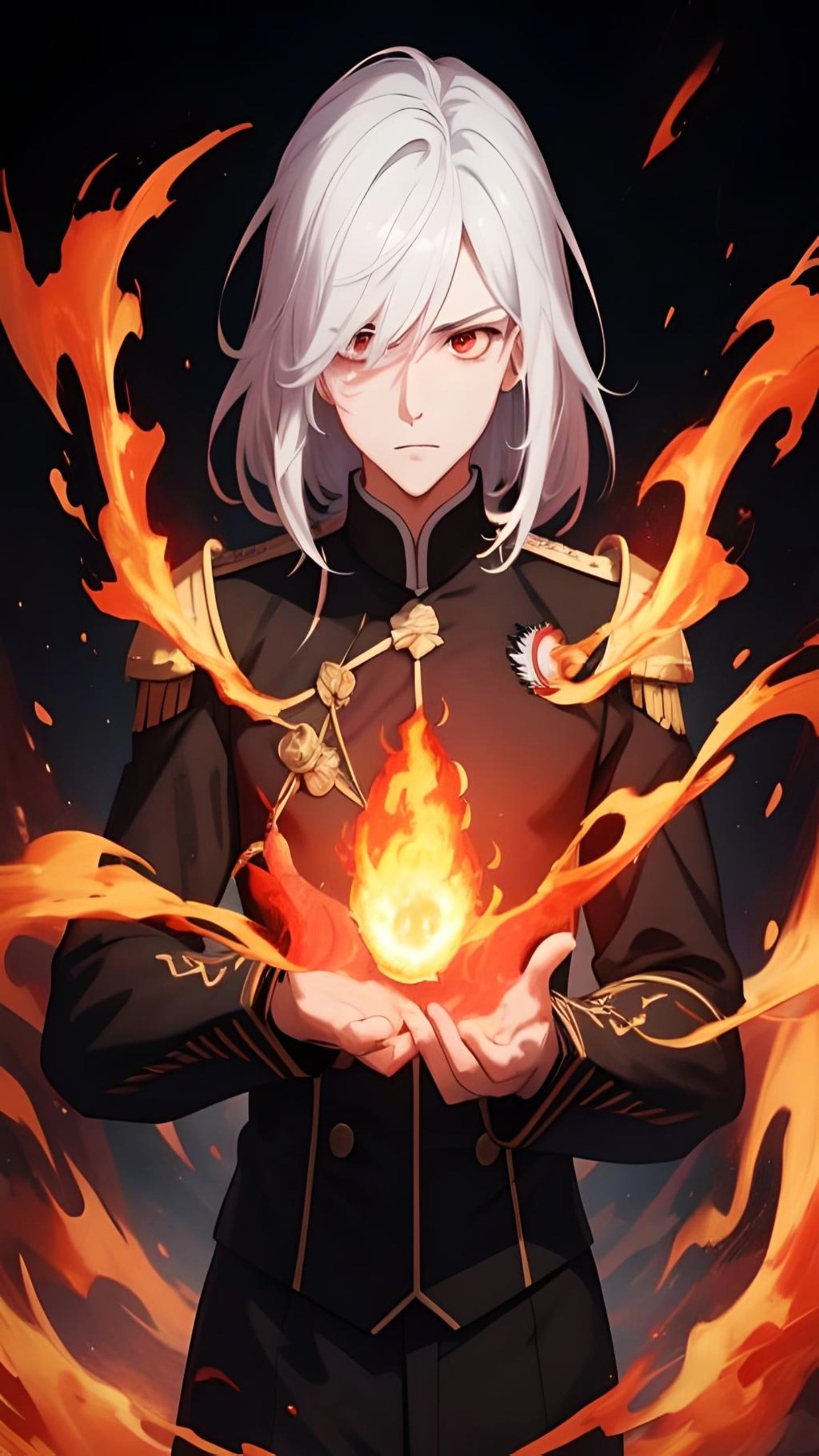 Anime wallpaper for iphone 15 fire