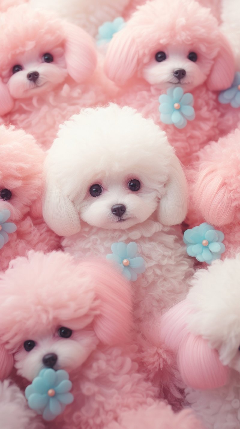 Cute dog dreamy wallpaper animal
