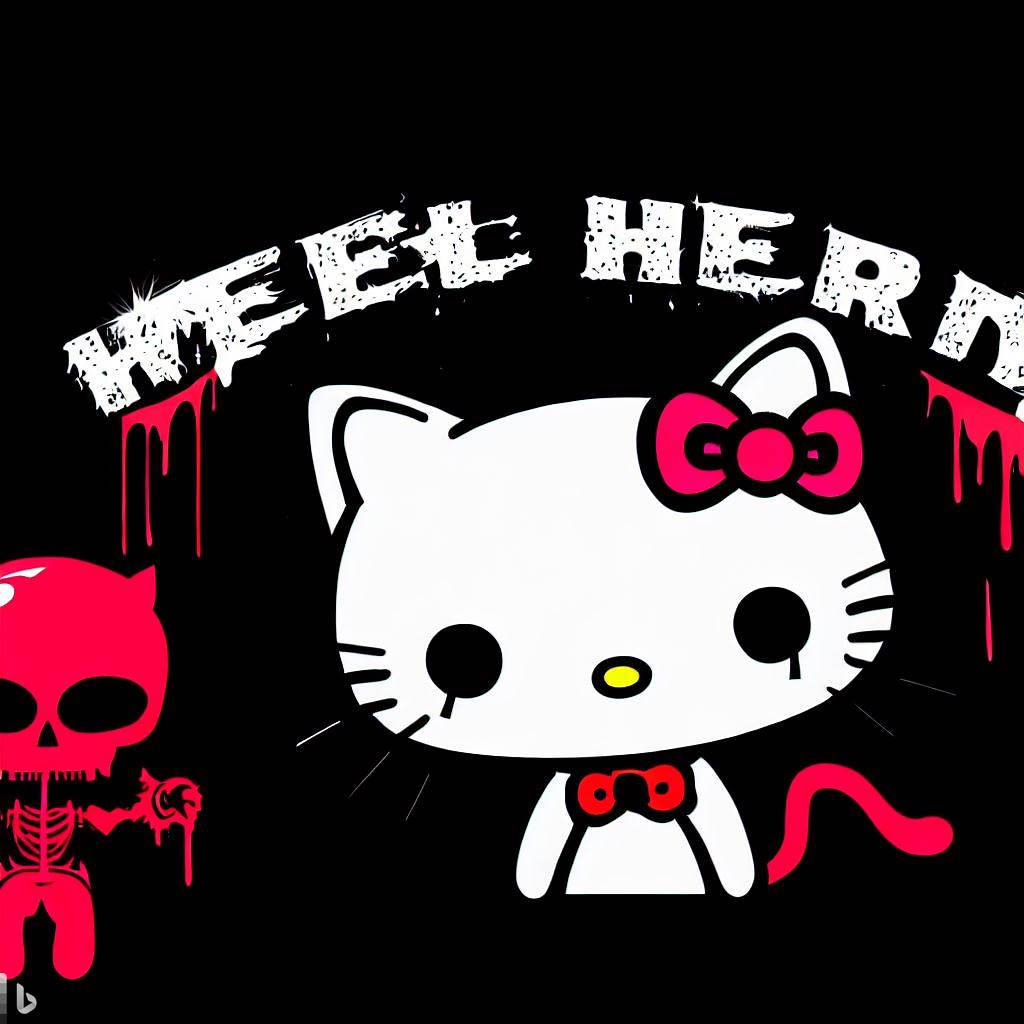 Hello kitty horror posters