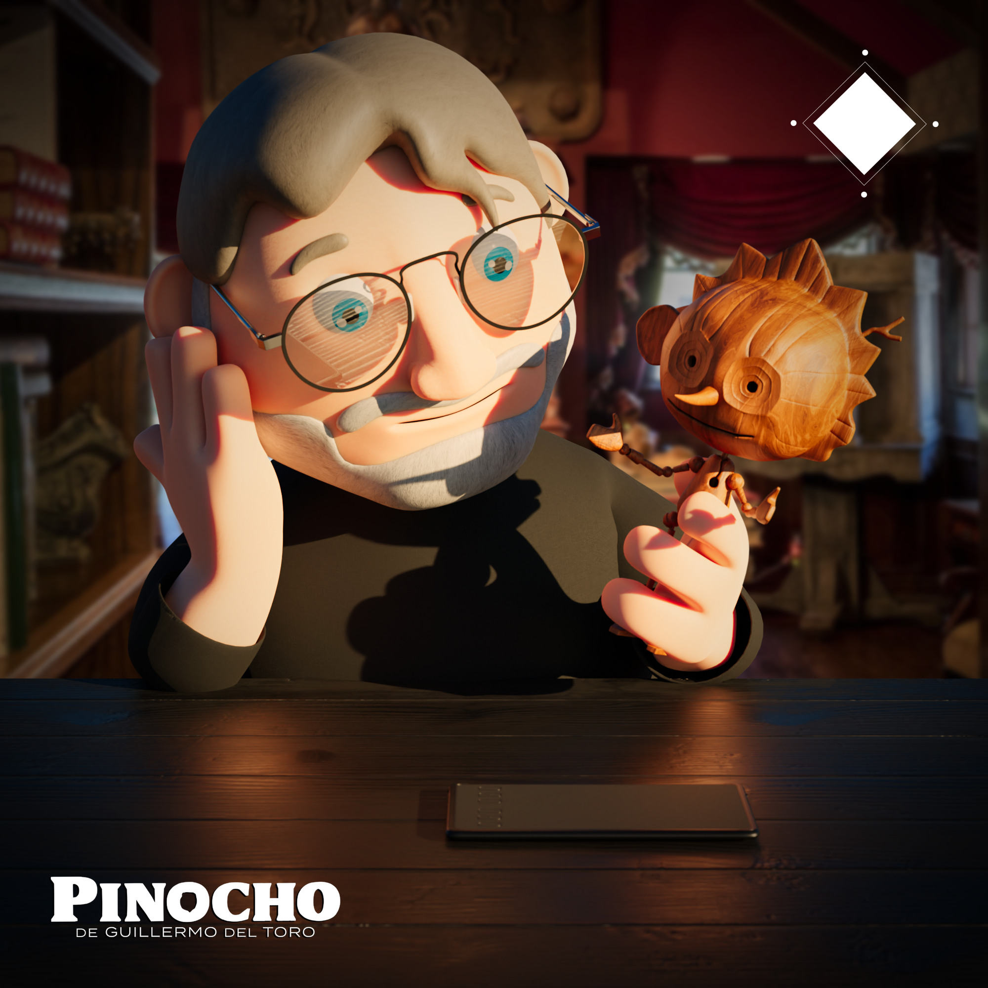 Pinocchio Guillermo del Toro Render