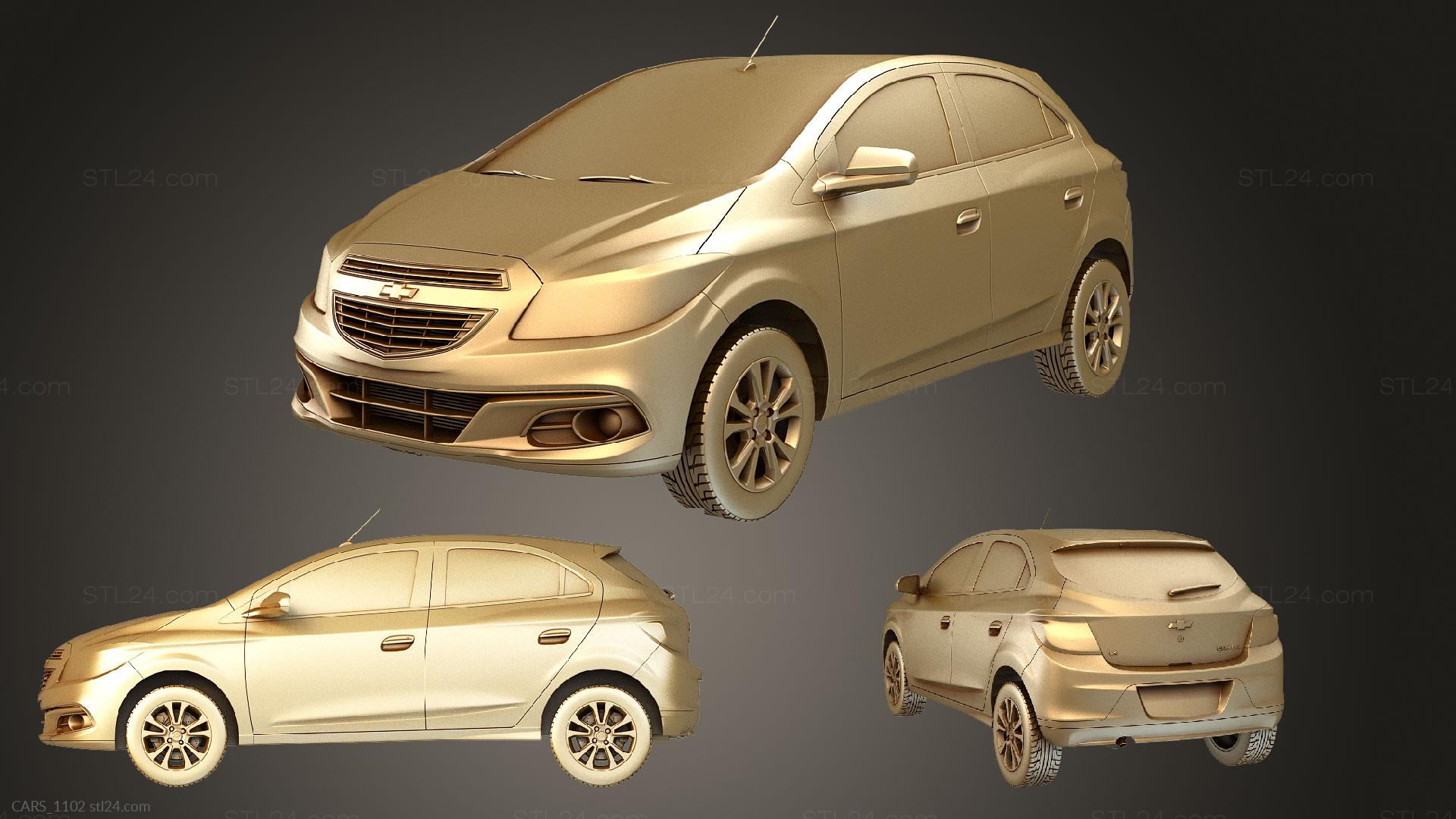 Chevrolet Onix 2013, CARS_1102. 3D stl
