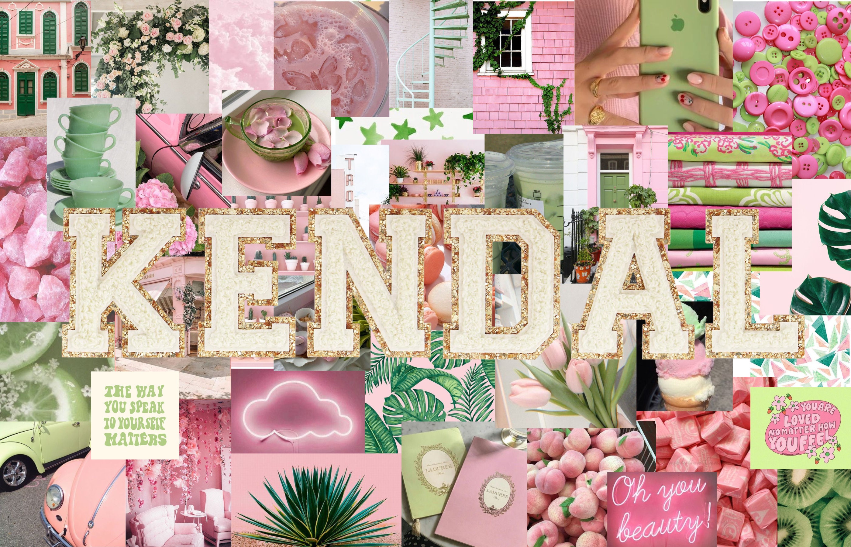 Custom Pink and Green Aesthetic