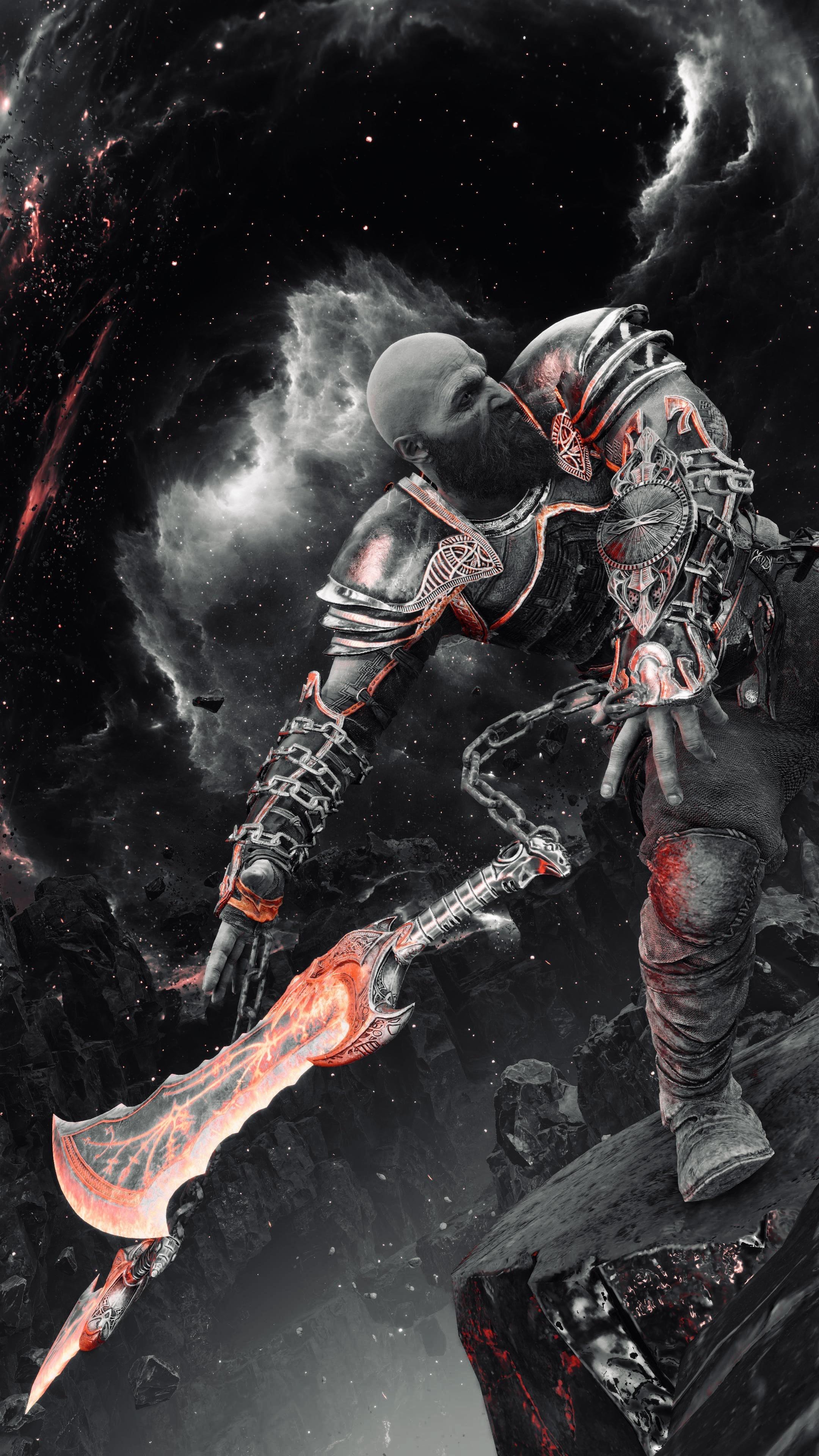 GOW3 Ragnarok Phone Wallpaper