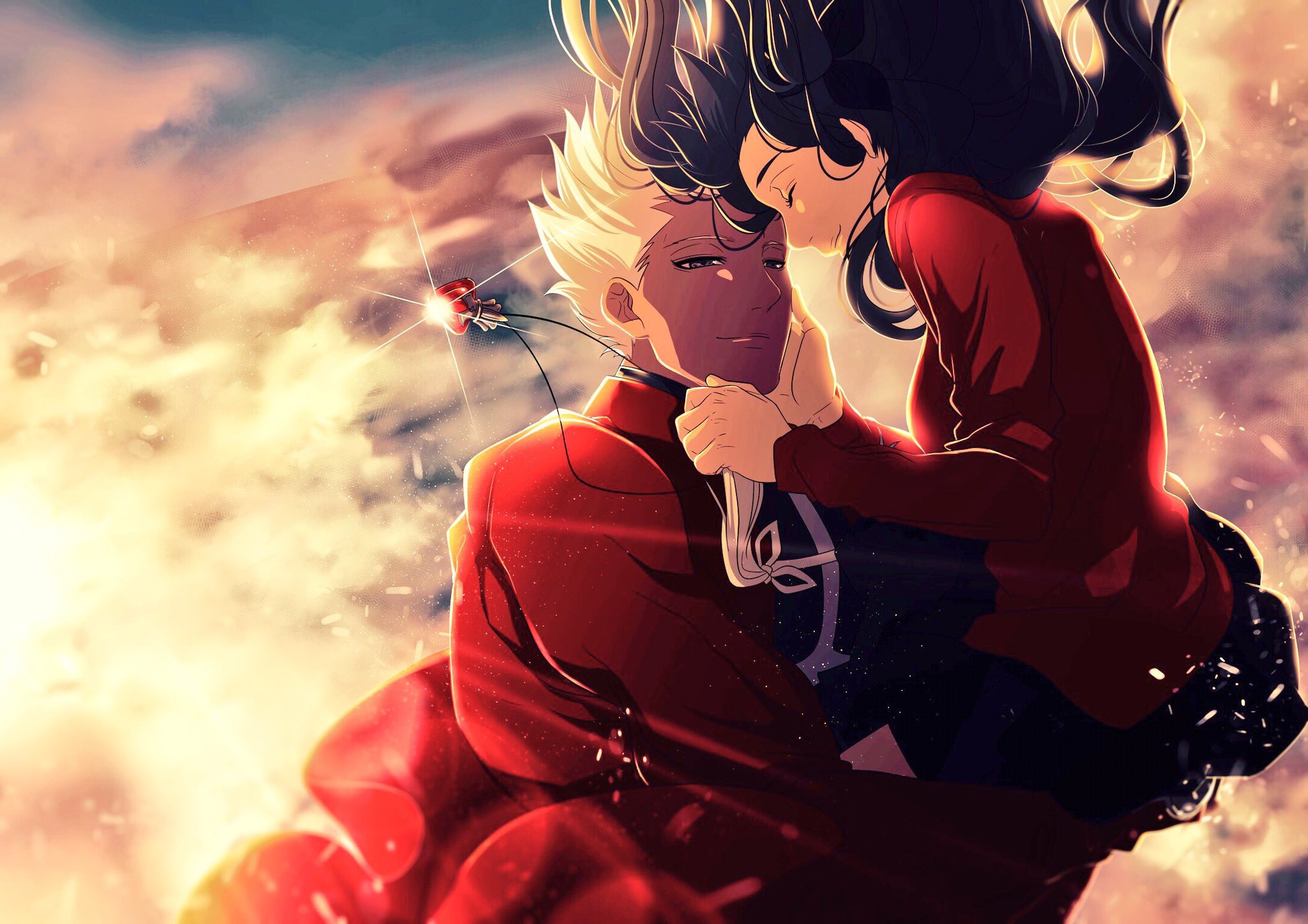 Wallpaper Rin, Archer, Fate stay night