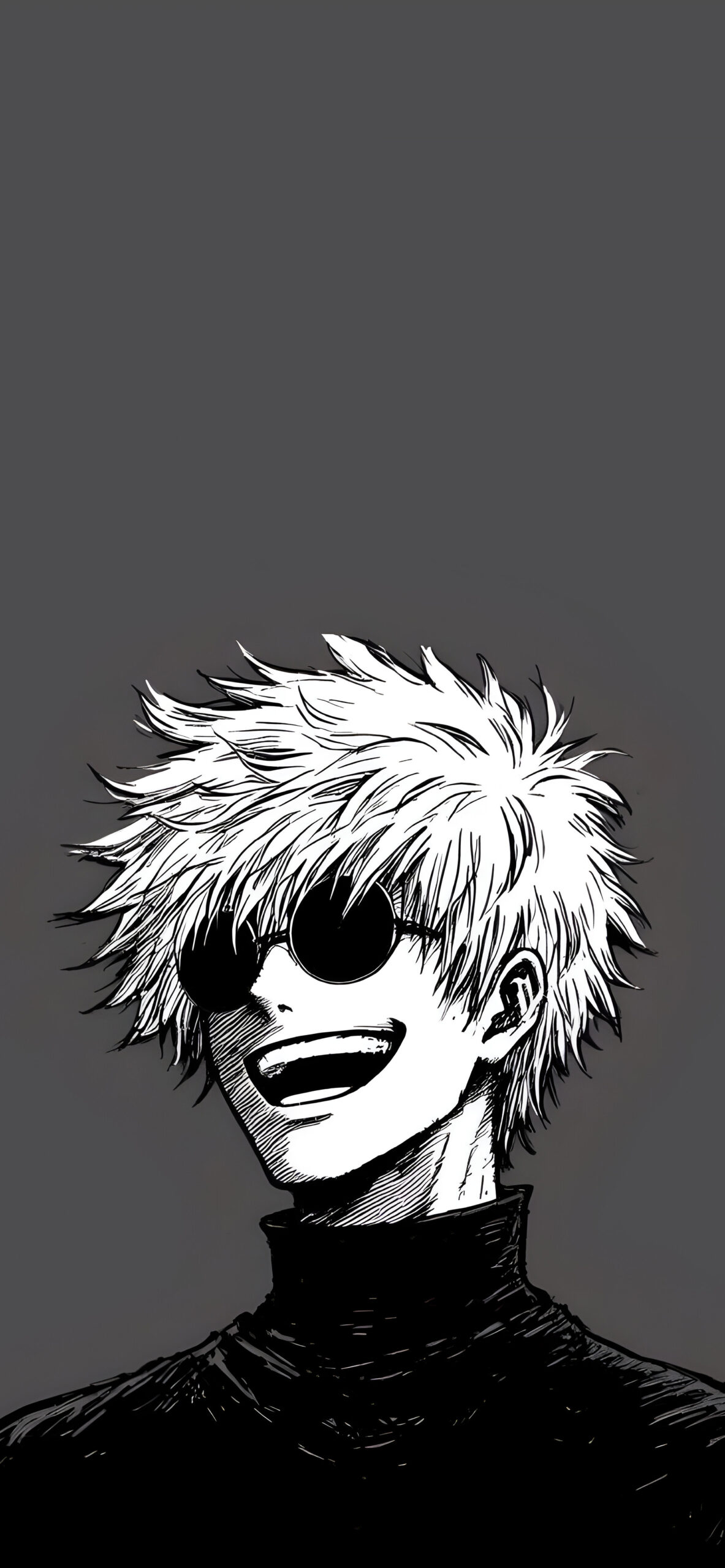 Stylish Manga Gojo Character Art Wallpaper