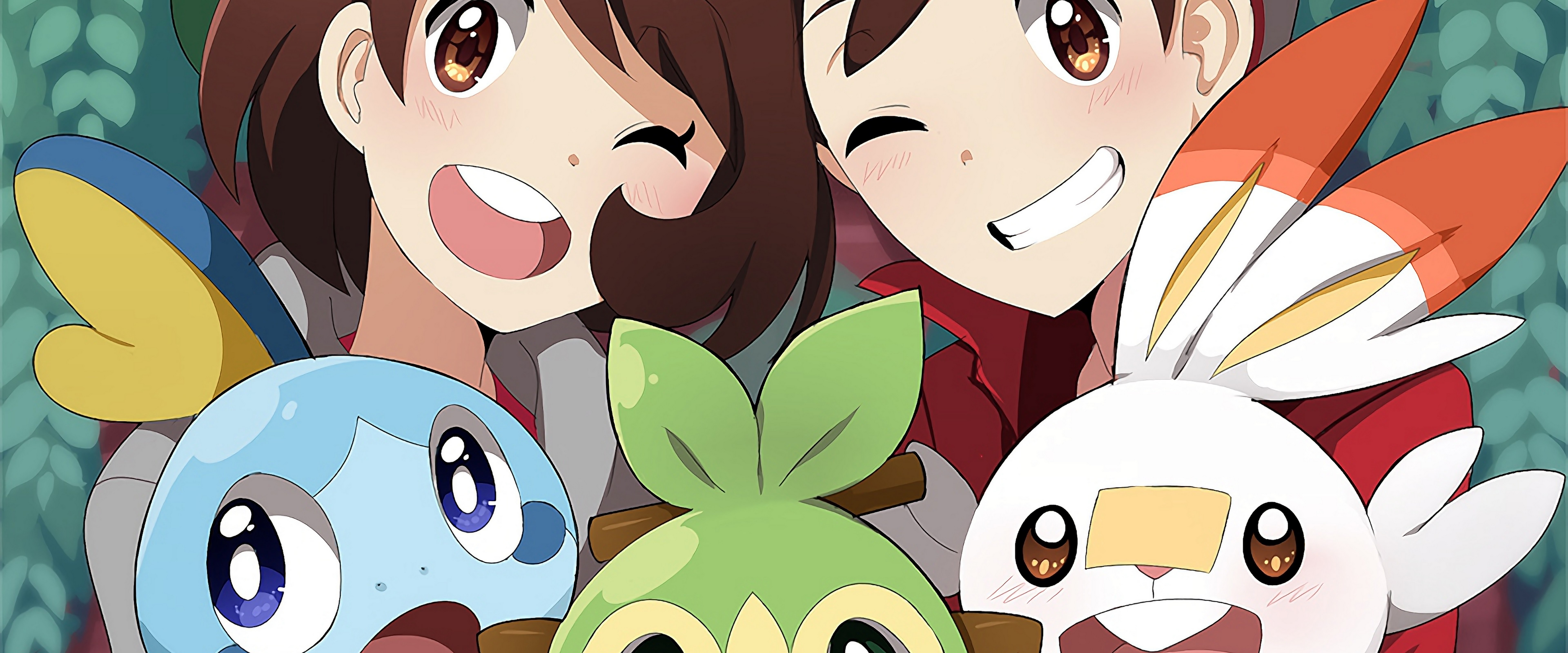 Sobble Grookeey Scorbunny 4K Wallpaper