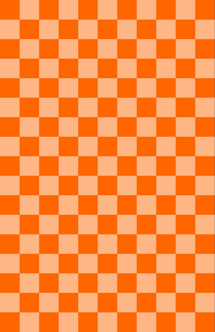 monochrome orange checkerboard print