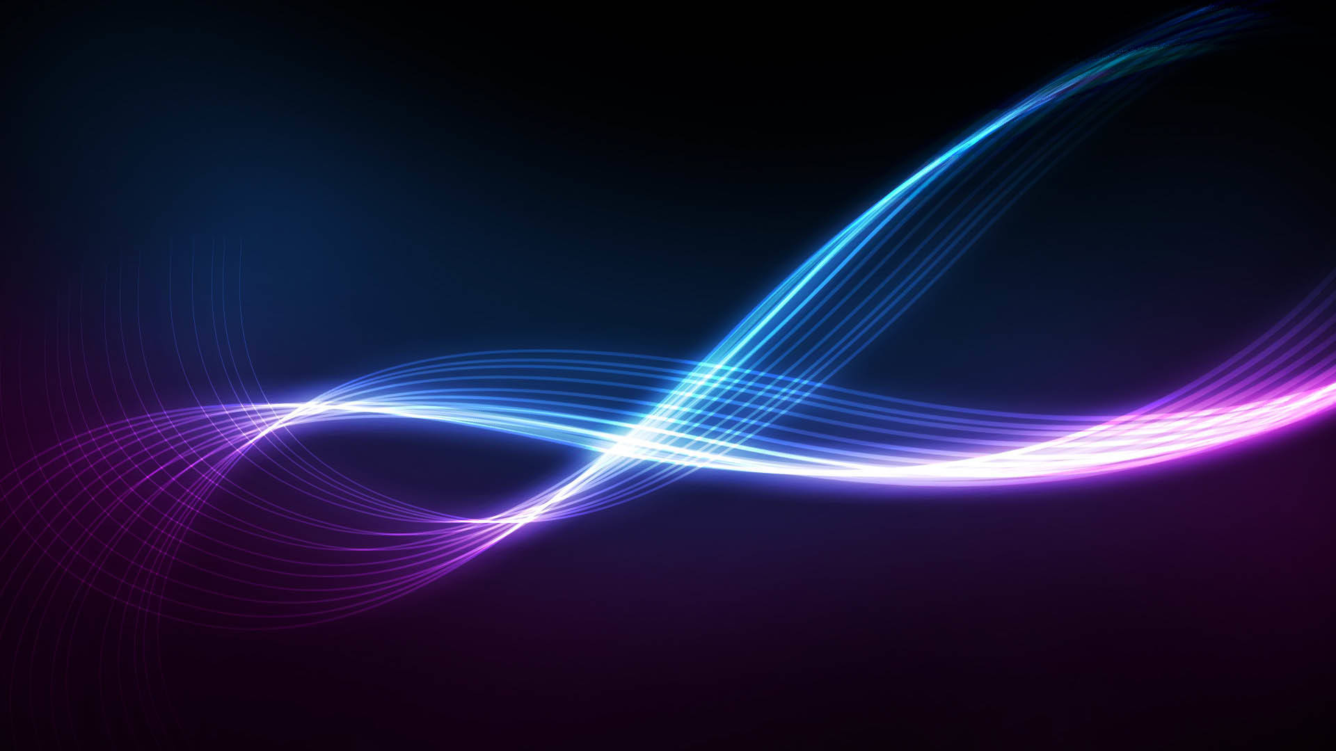 Download Glowing Lines Black HD Desktop Wallpaper