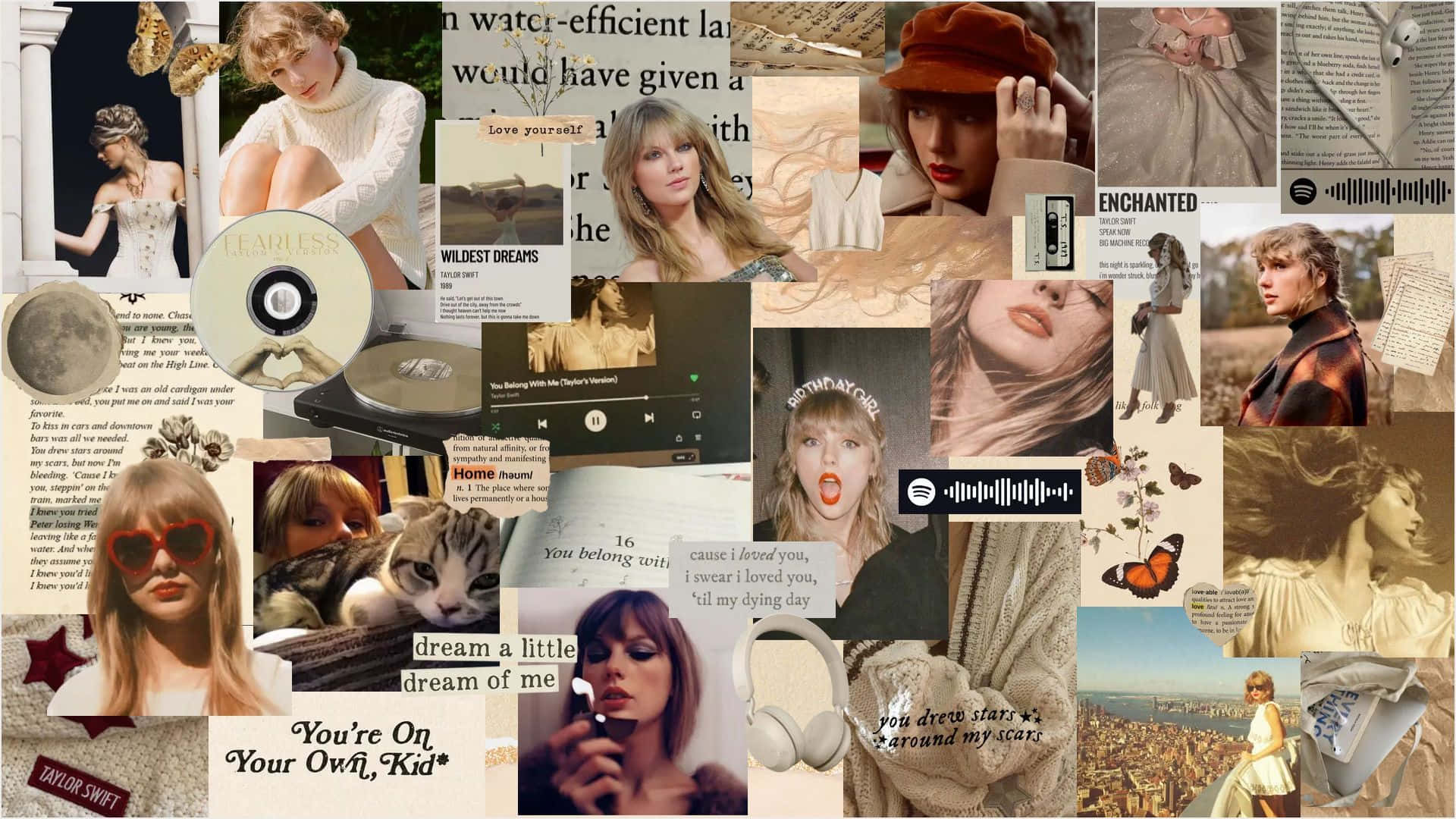 Taylor Swift Collage Wallpaper