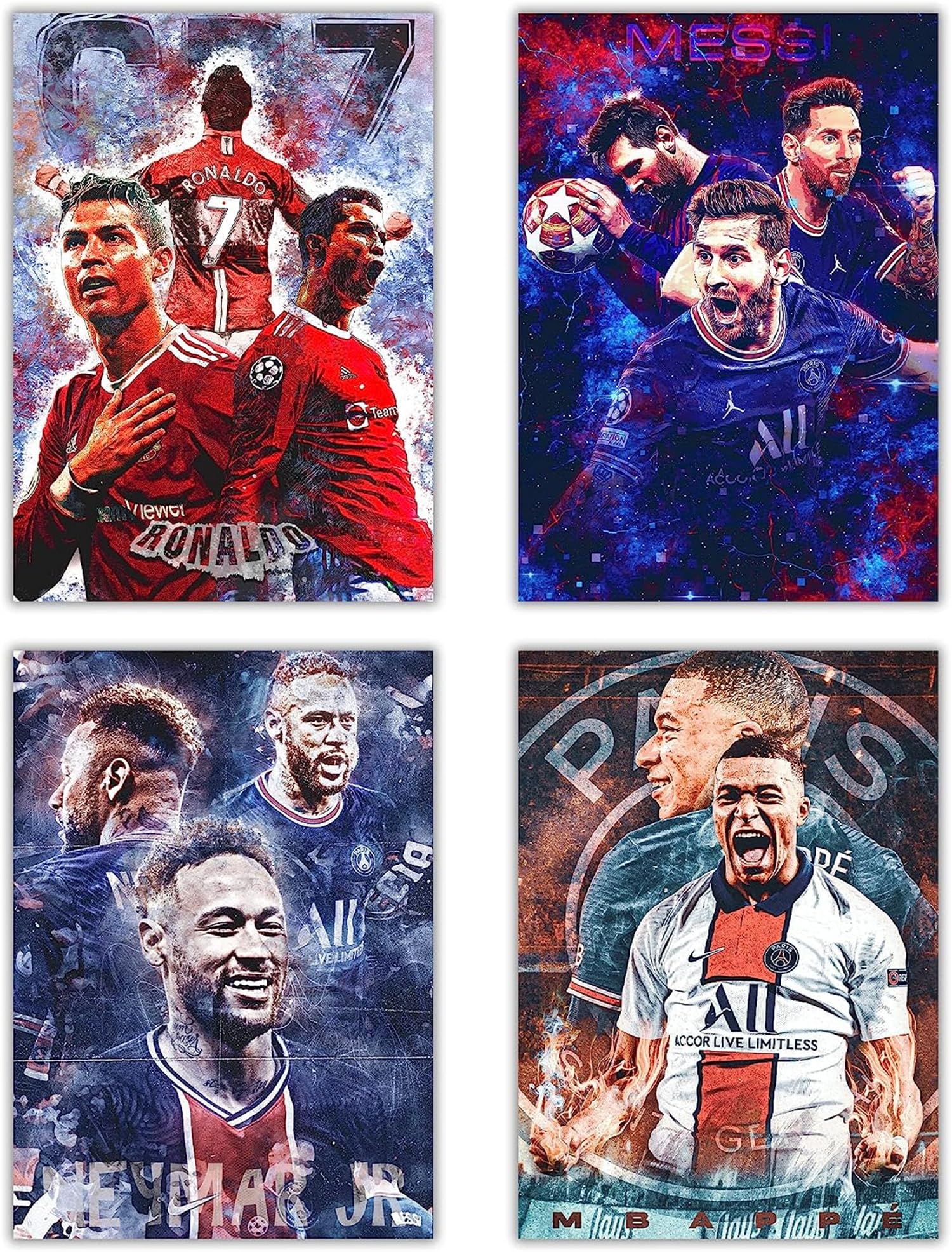Neymar, Mbappe Wall Decoration, Gift