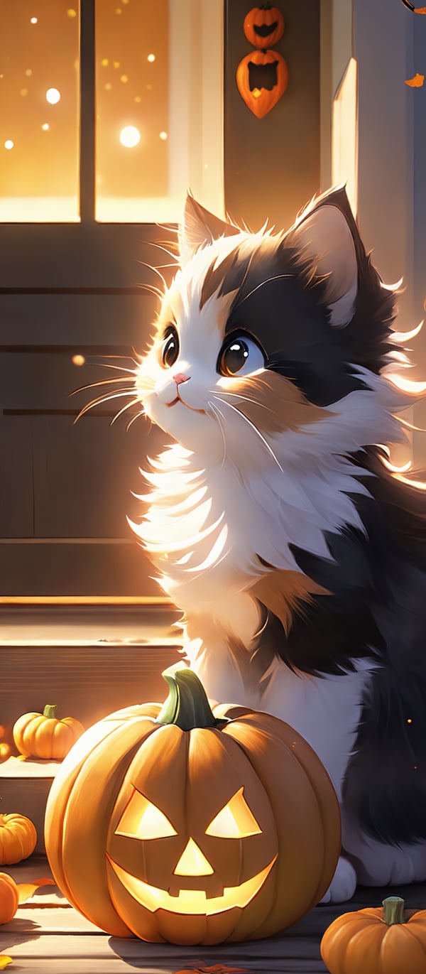 Kittens Halloween wallpaper 02