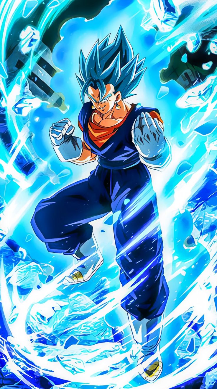 DBZ Super Vegetto 4K Vertical Wallpaper
