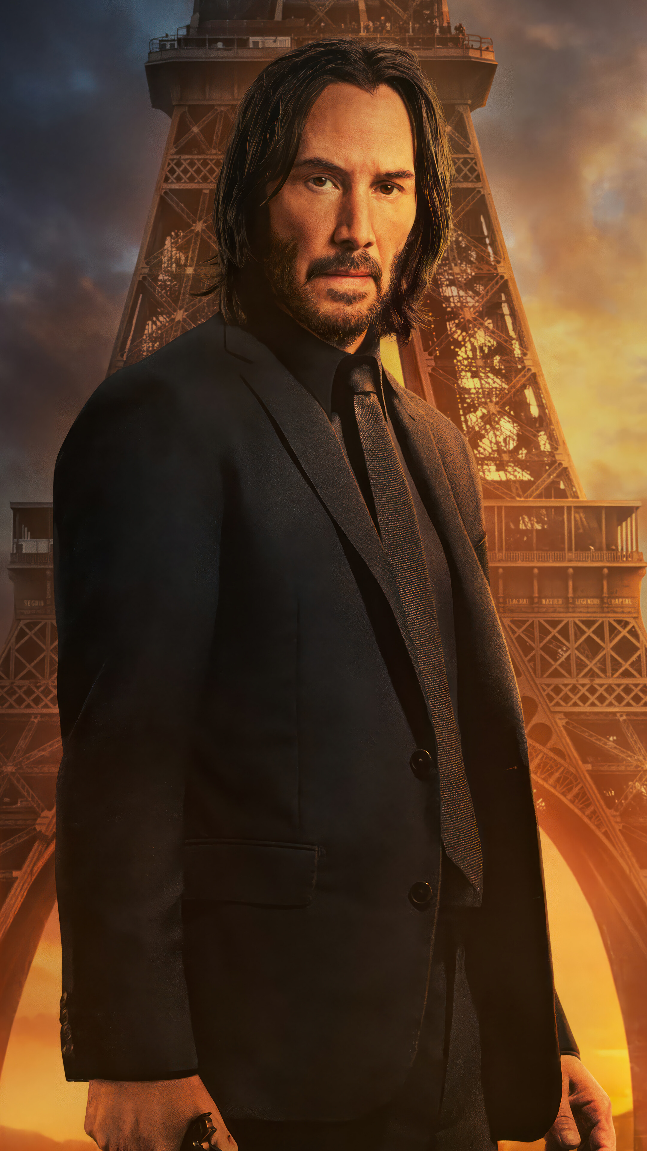 John Wick 4 Keanu Reeves Poster 4K Wallpaper iPhone HD Phone j