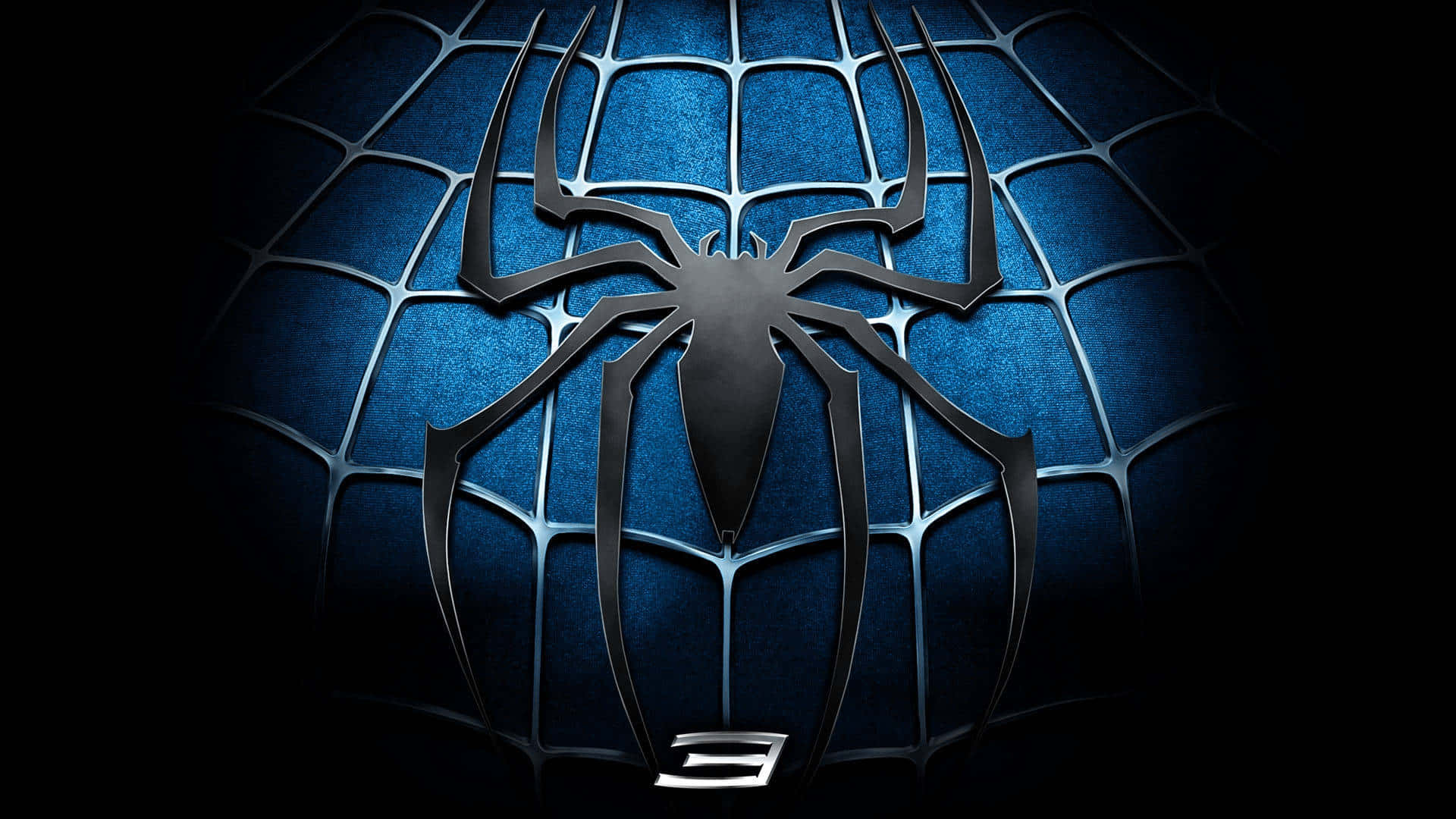 Download Spider Man Logo Blue Aesthetic