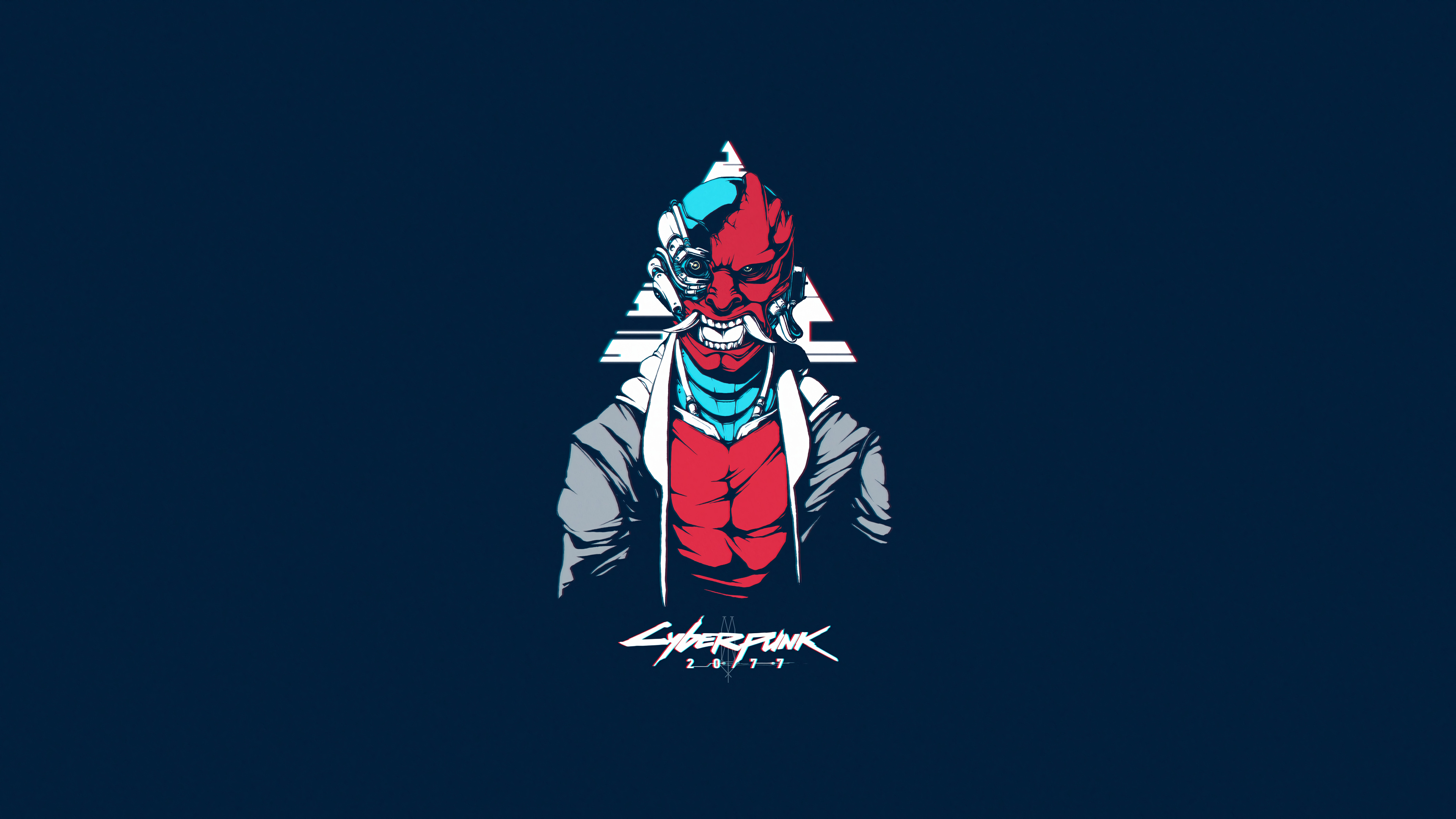 Cyberpunk 2077 Samurai Minimalist 4K