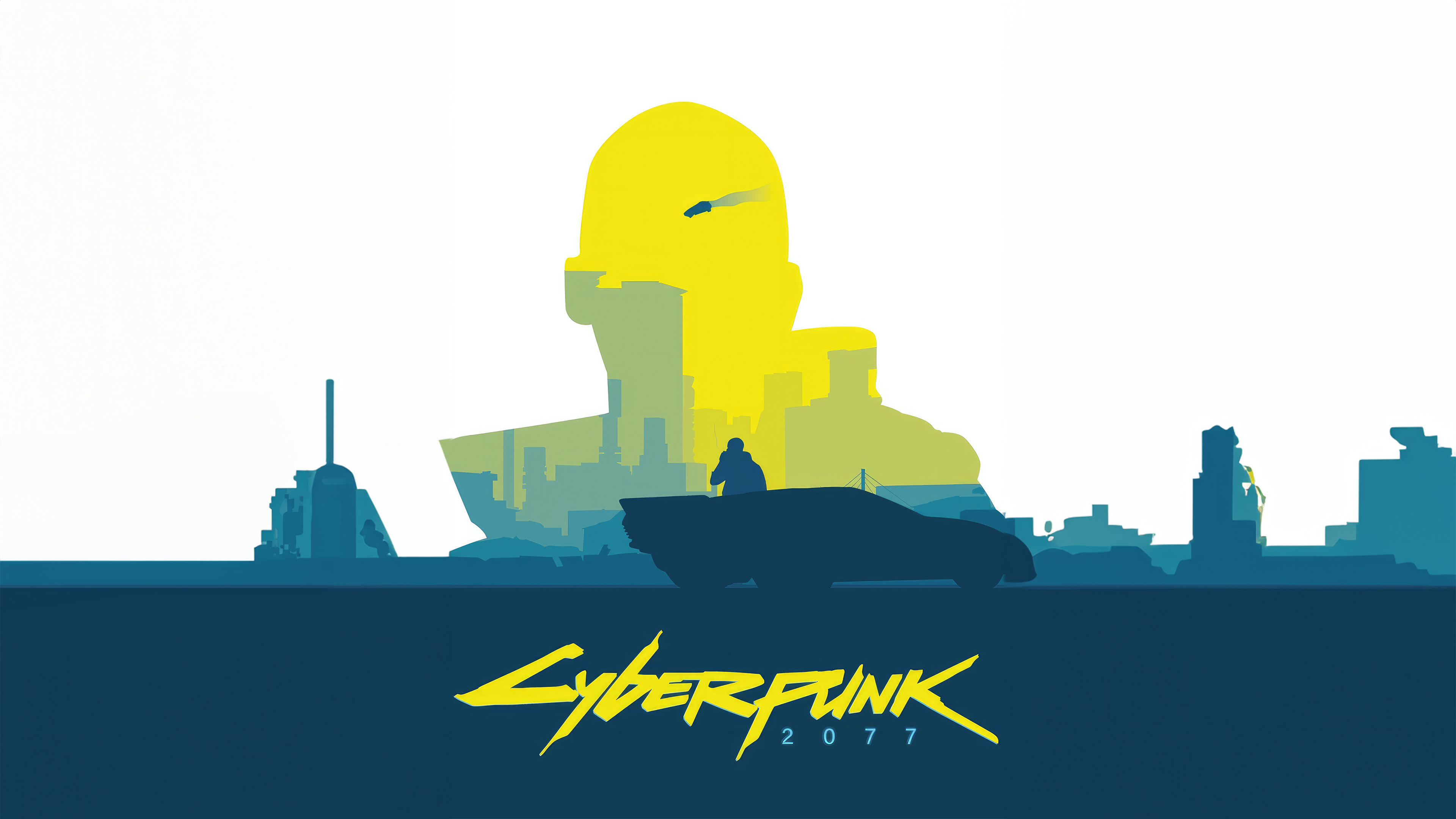 Cyberpunk 2077 Minimal Art 4k Wallpaper
