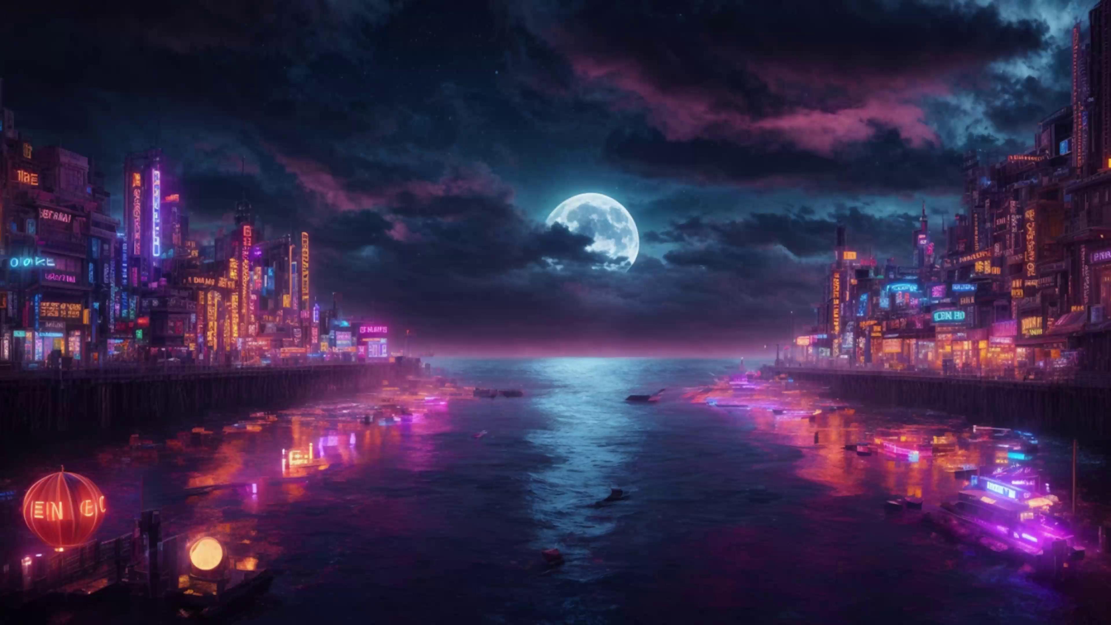 Moon at Night Live Wallpaper