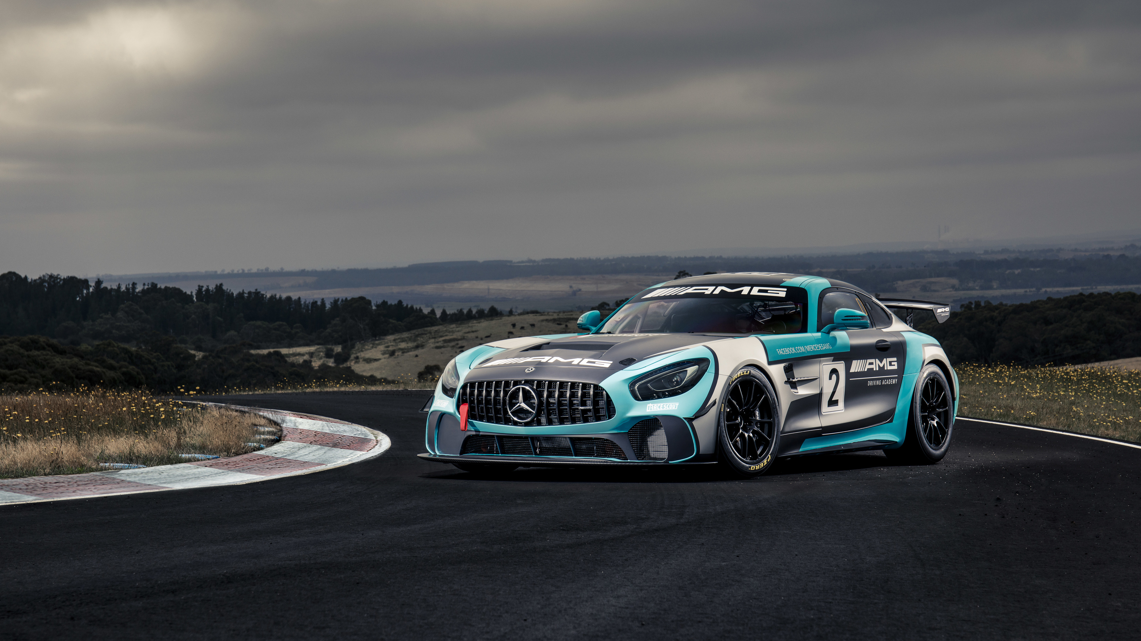 Mercedes AMG GT4 4k Wallpaper