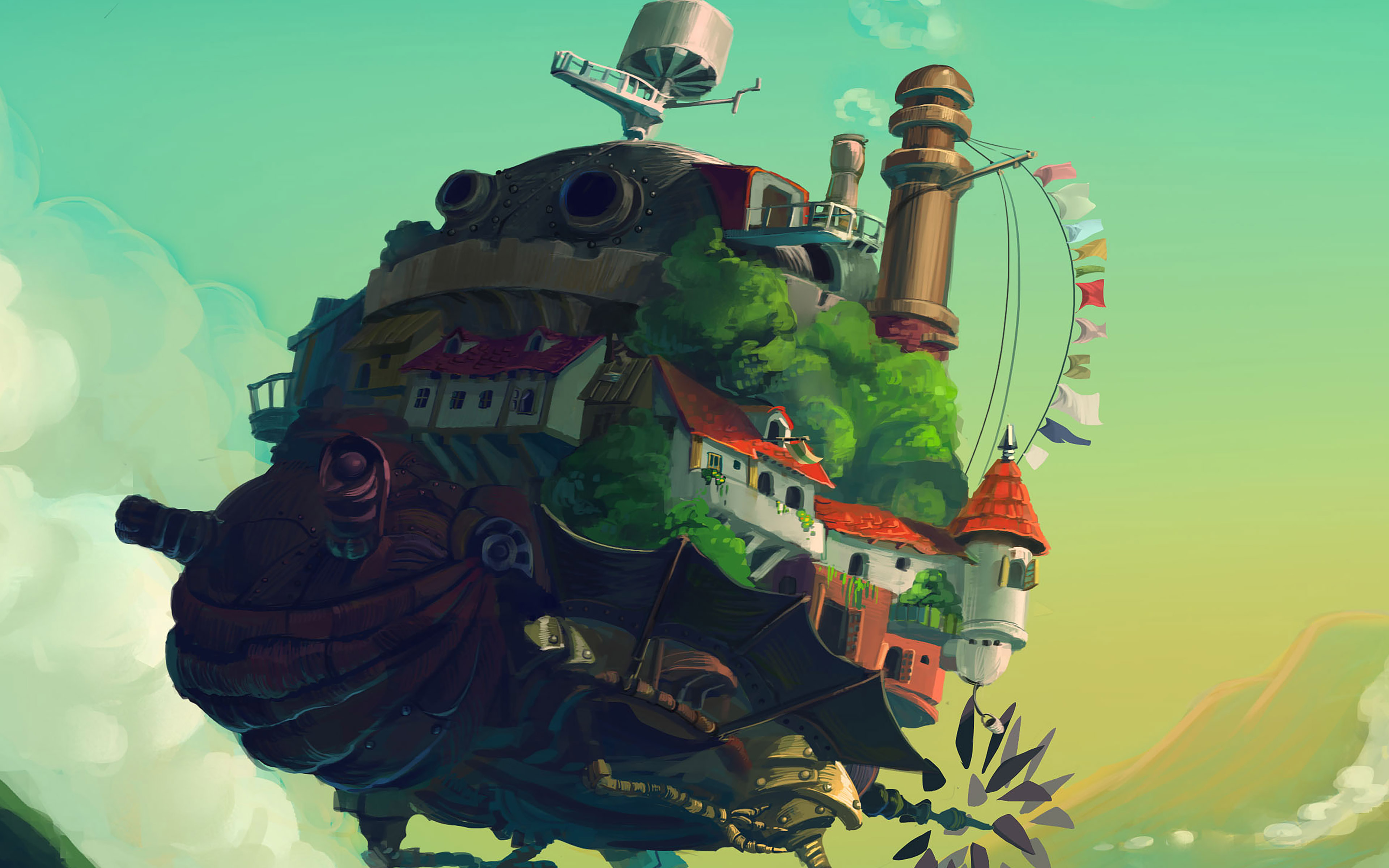 Howl Moving Castle Anime Art Illust