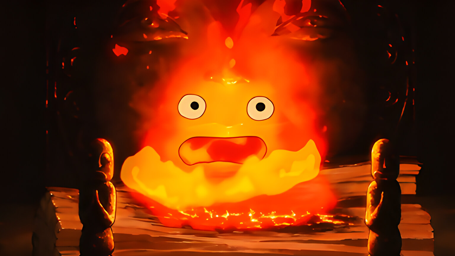 Howl's Moving Castle Calcifer Desktop Wallpaper