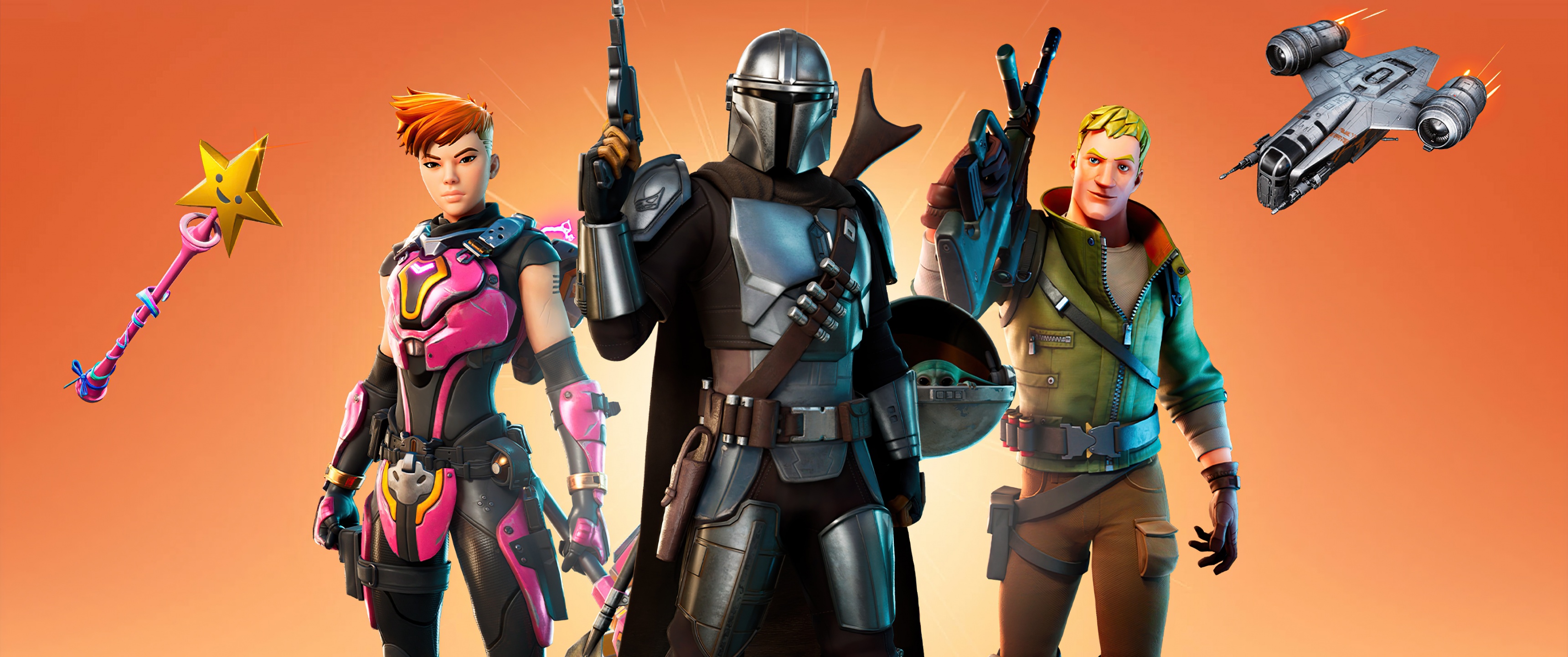 Fortnite Wallpaper 4K, The Mandalorian