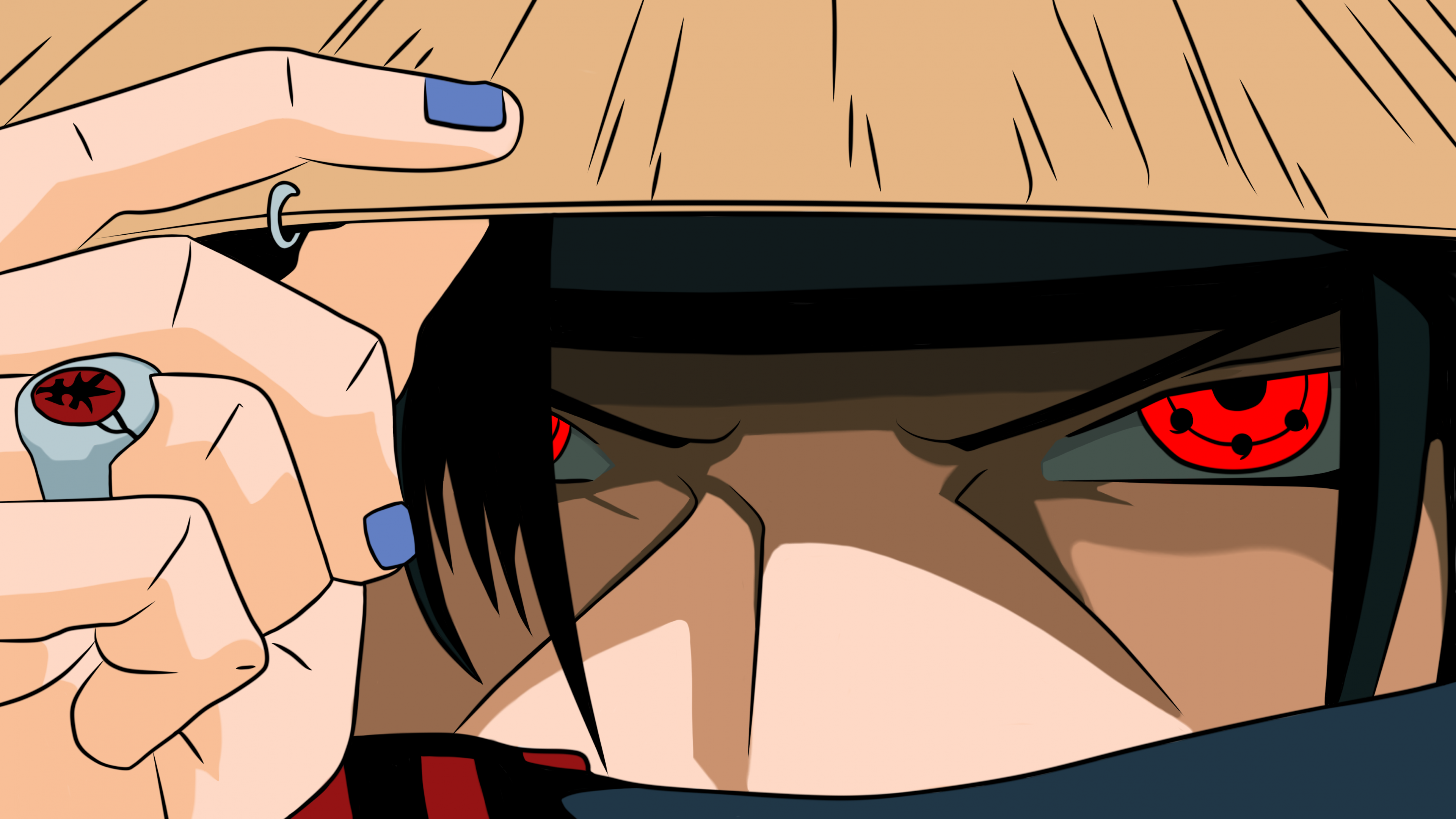 Itachi Uchiha Wallpaper 4K, Sharingan